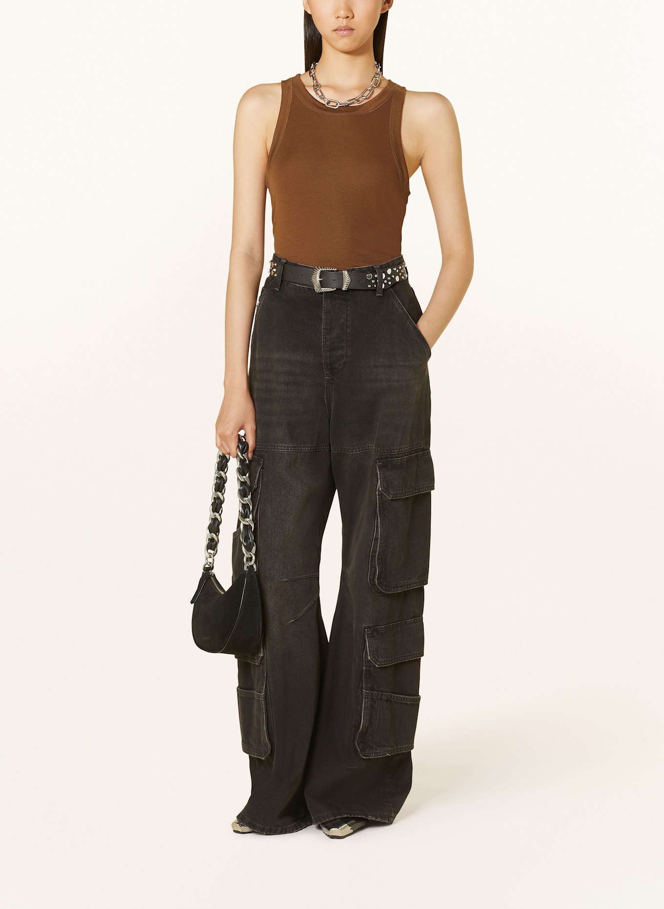 ALLSAINTS Top RINA, Color: BROWN (Image 2)