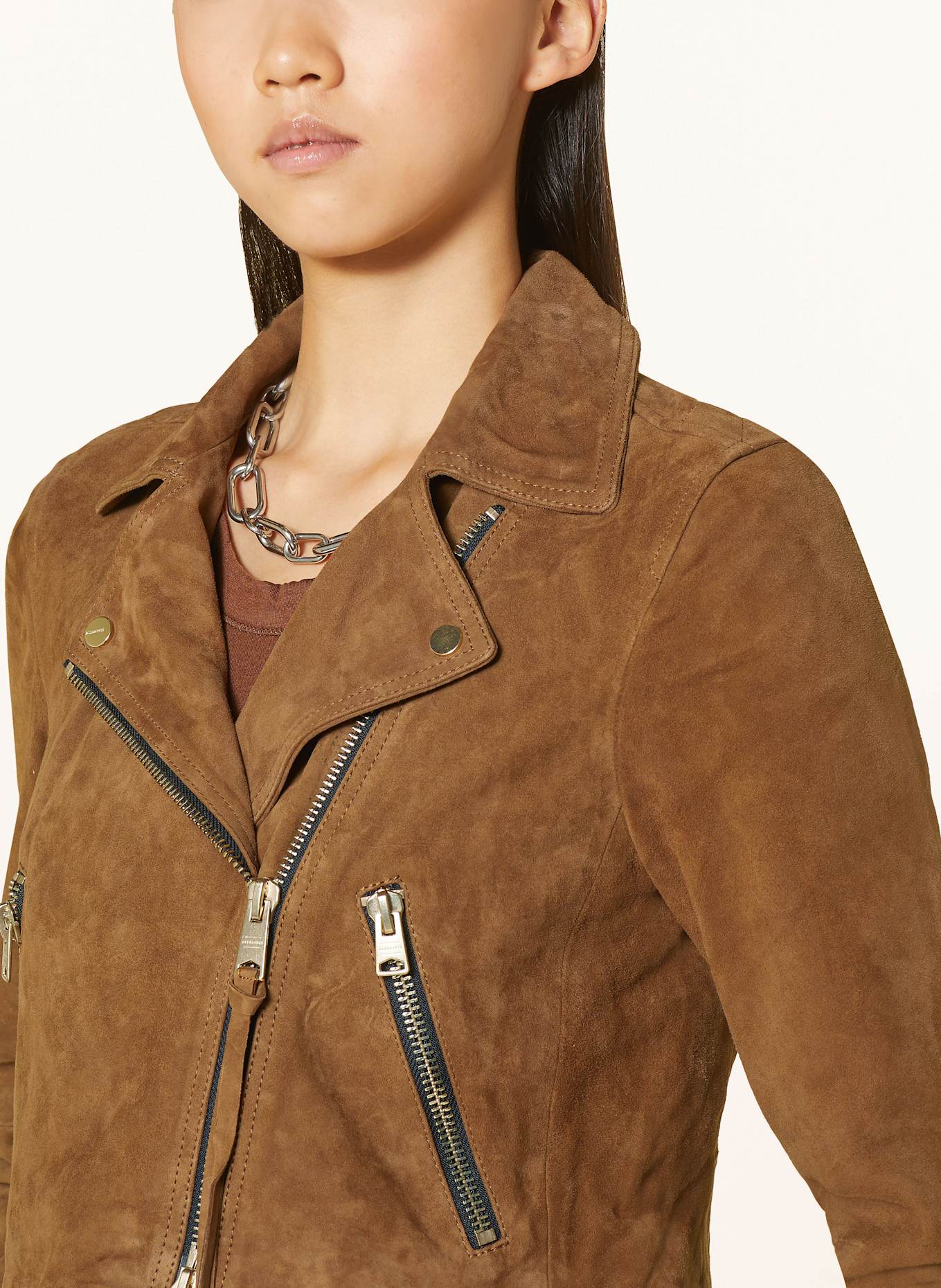 ALLSAINTS Lederjacke DALBY, Farbe: COGNAC (Bild 4)