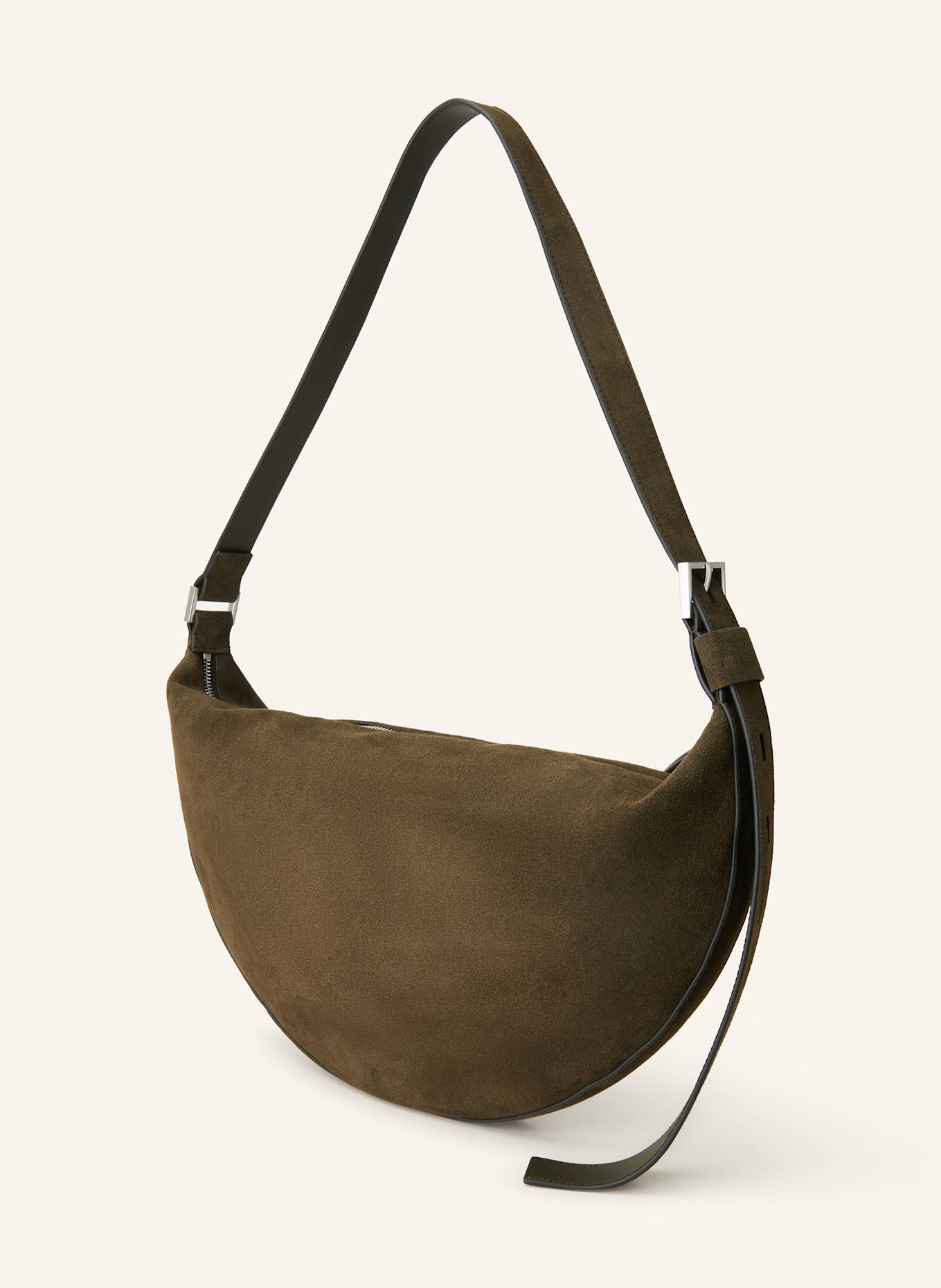 ALLSAINTS Schultertasche HALF MOON, Farbe: OLIV (Bild 2)