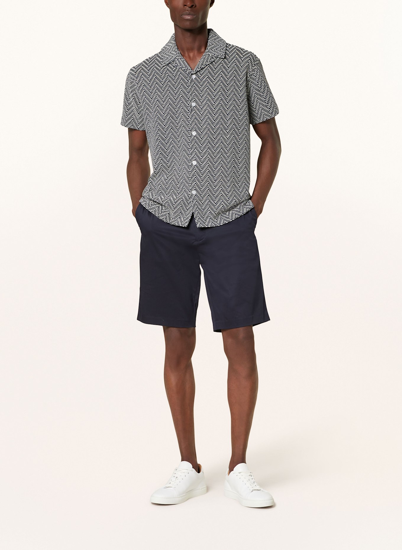 REISS Resort shirt JONO Regular Fit, Color: BLUE/ ECRU (Image 2)