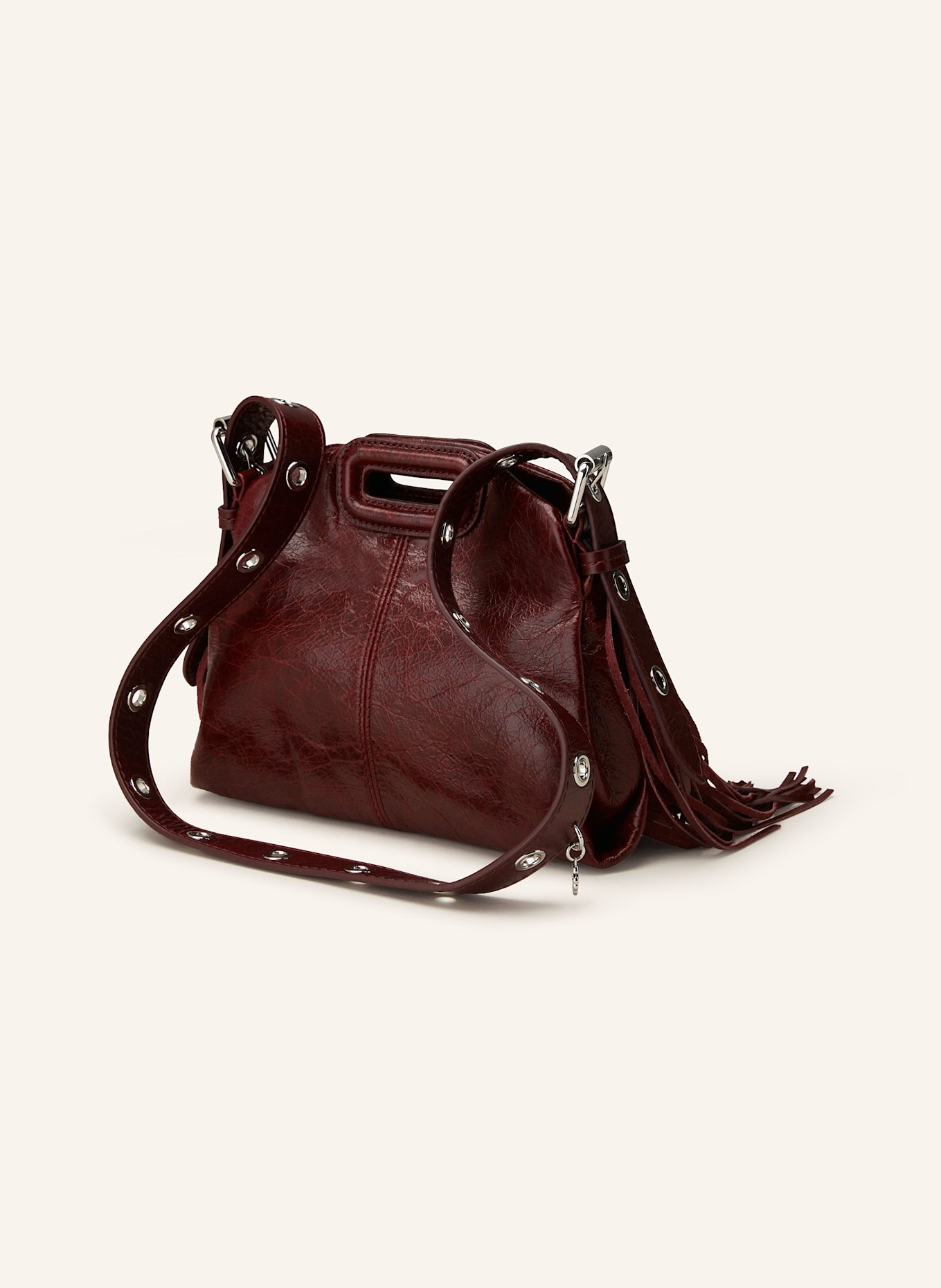 maje Schultertasche: DUNKELROT