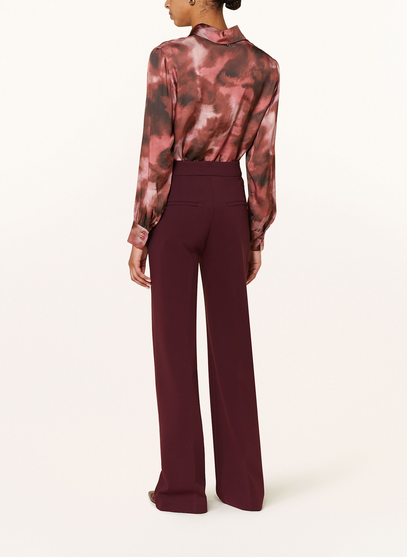 VANILIA Jersey pants, Color: DARK RED (Image 3)