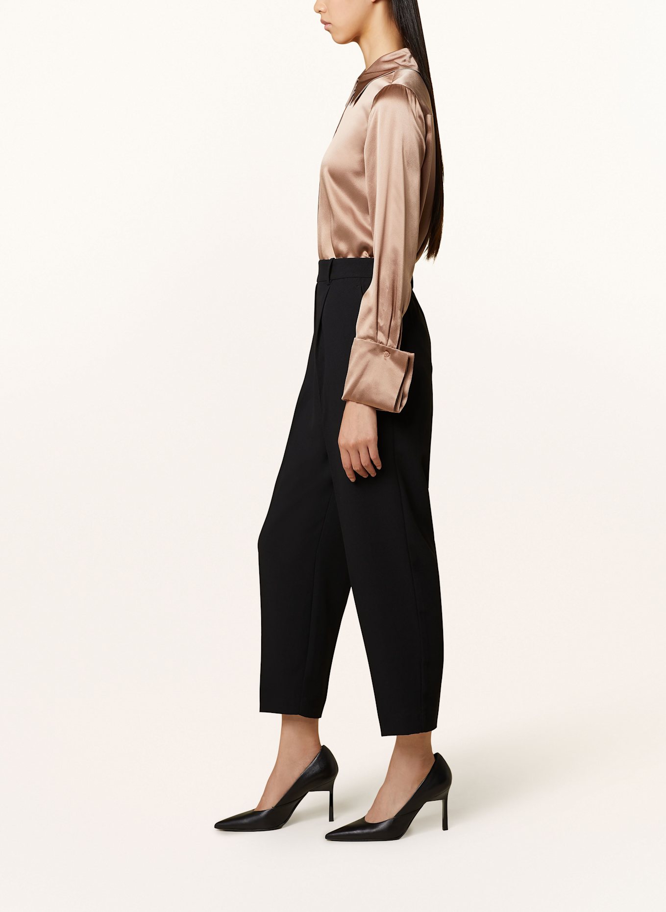 REISS 7/8 trousers PULL ON TAPER, Color: BLACK (Image 4)
