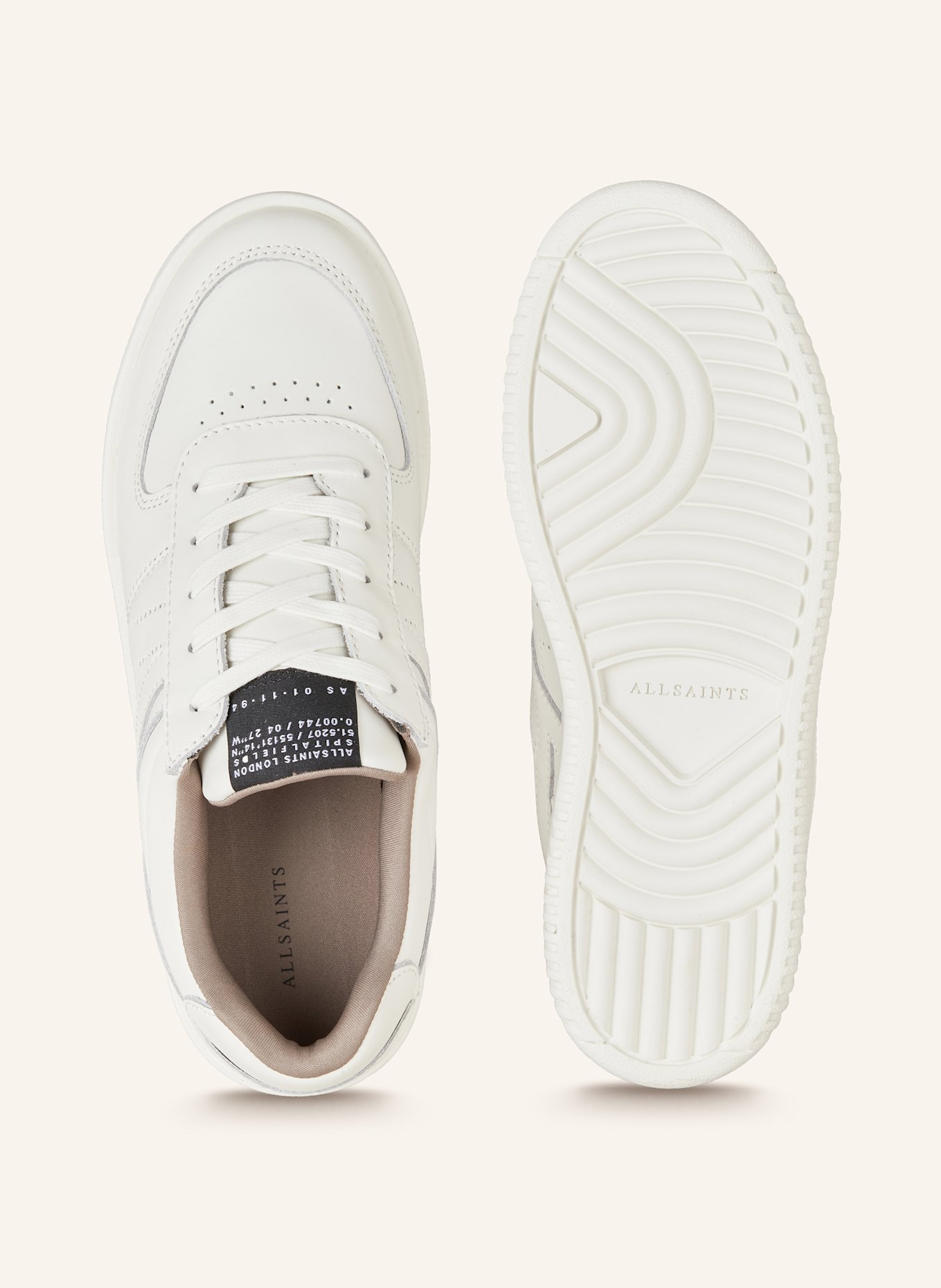 All saints white sneakers discount