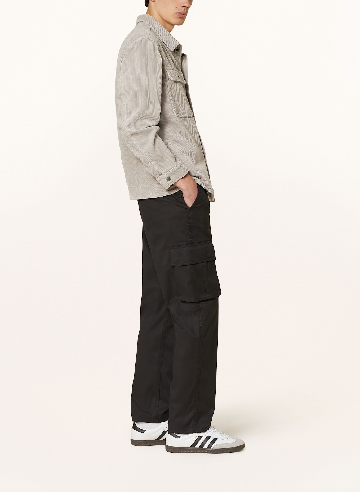 ALLSAINTS LEWES regular fit cargo pants, Color: BLACK (Image 4)