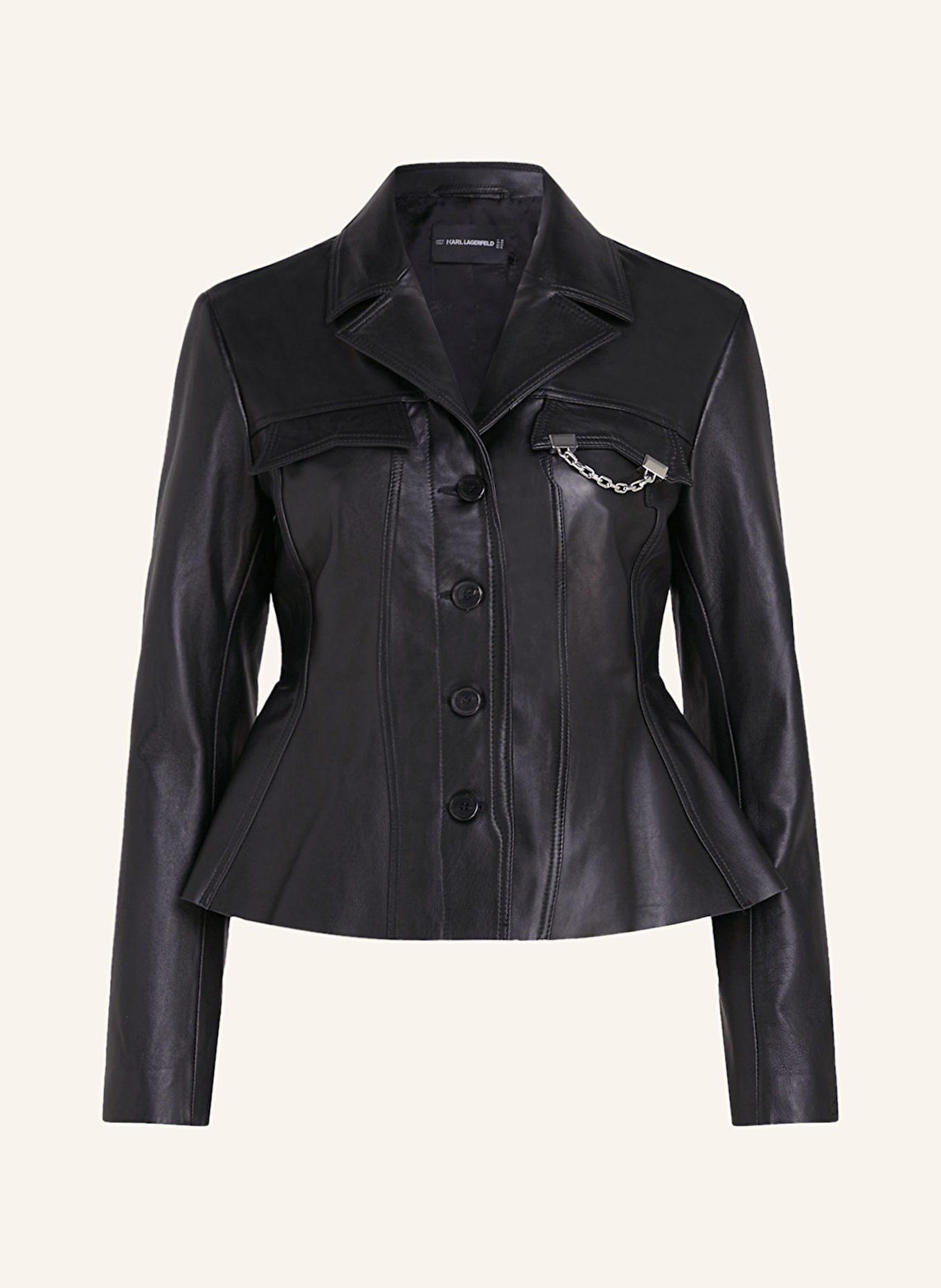 Karl lagerfeld leather jacket outlet