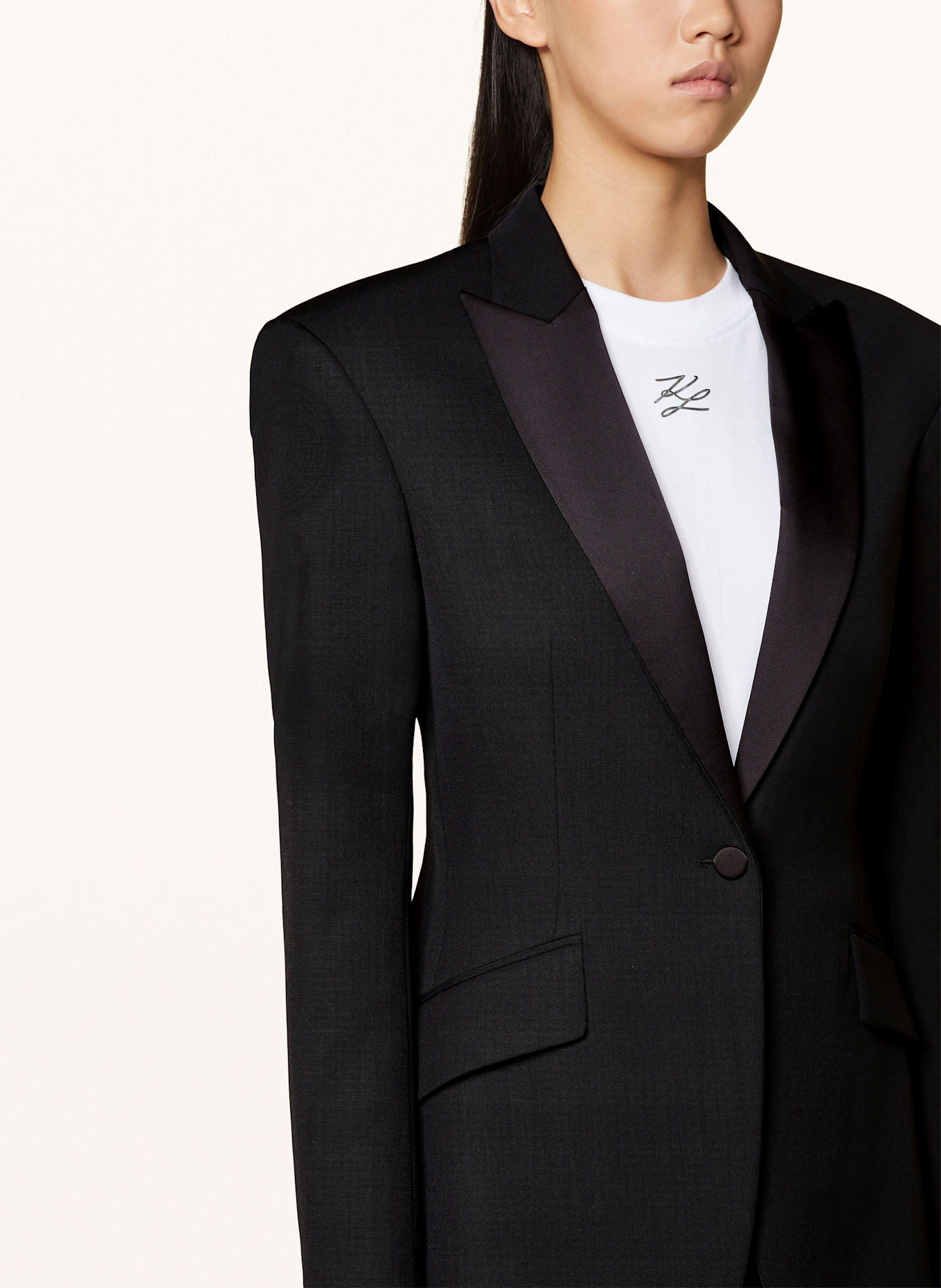 KARL LAGERFELD Blazer, Farbe: SCHWARZ (Bild 4)