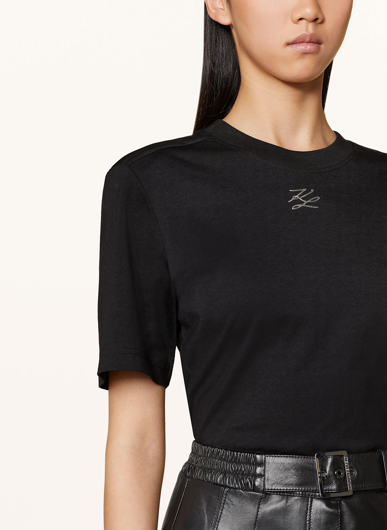 KARL LAGERFELD T-shirt, Color: BLACK (Image 4)