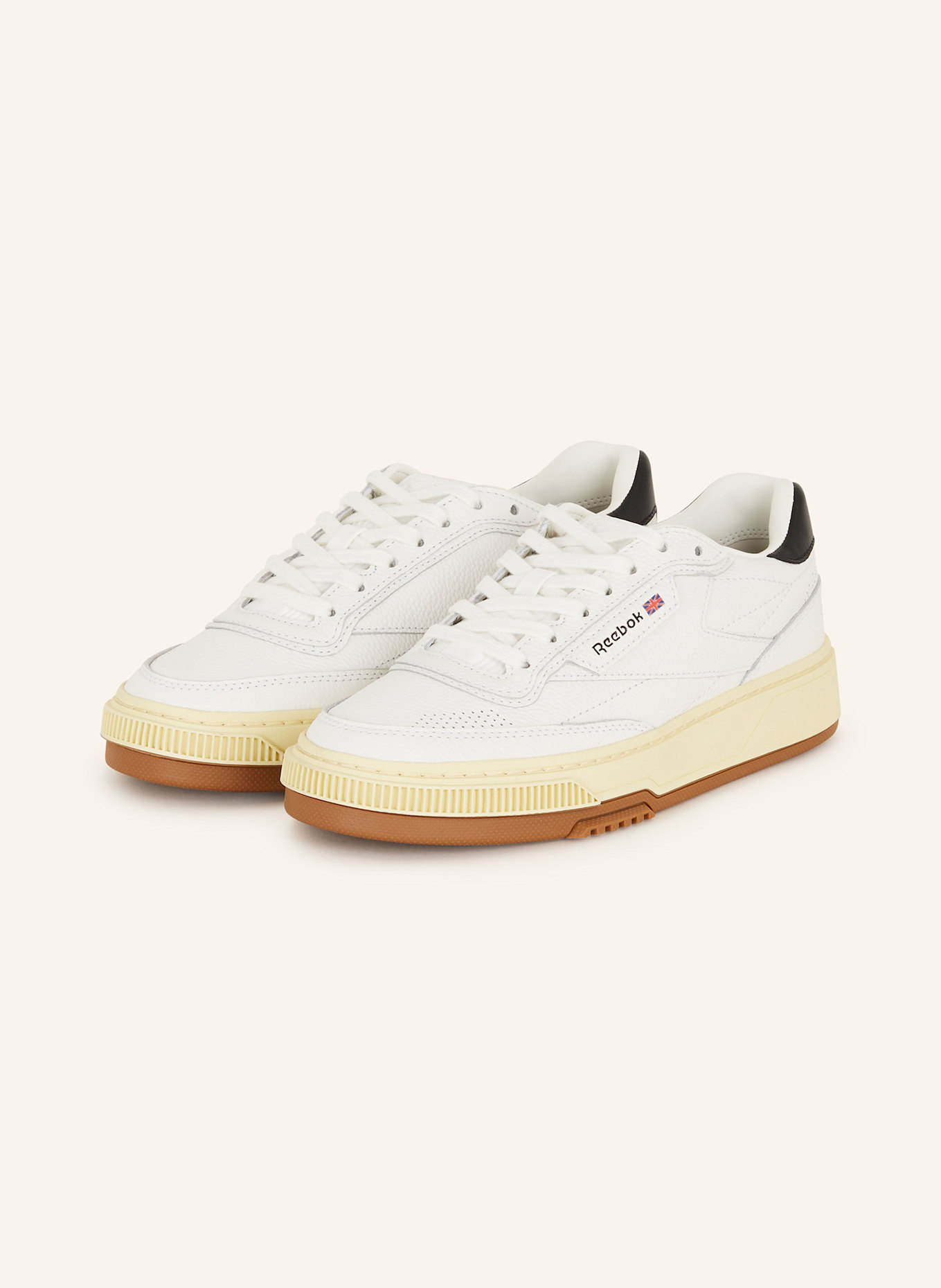 Reebok Sneaker CLUB: WEISS/ SCHWARZ