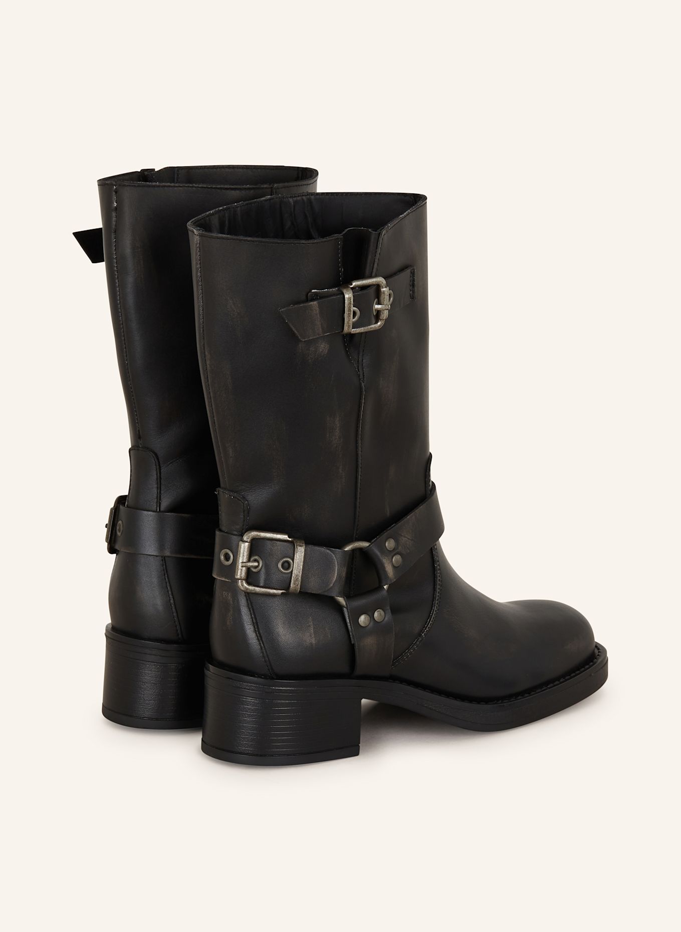 MRS & HUGS Biker boots: BLACK