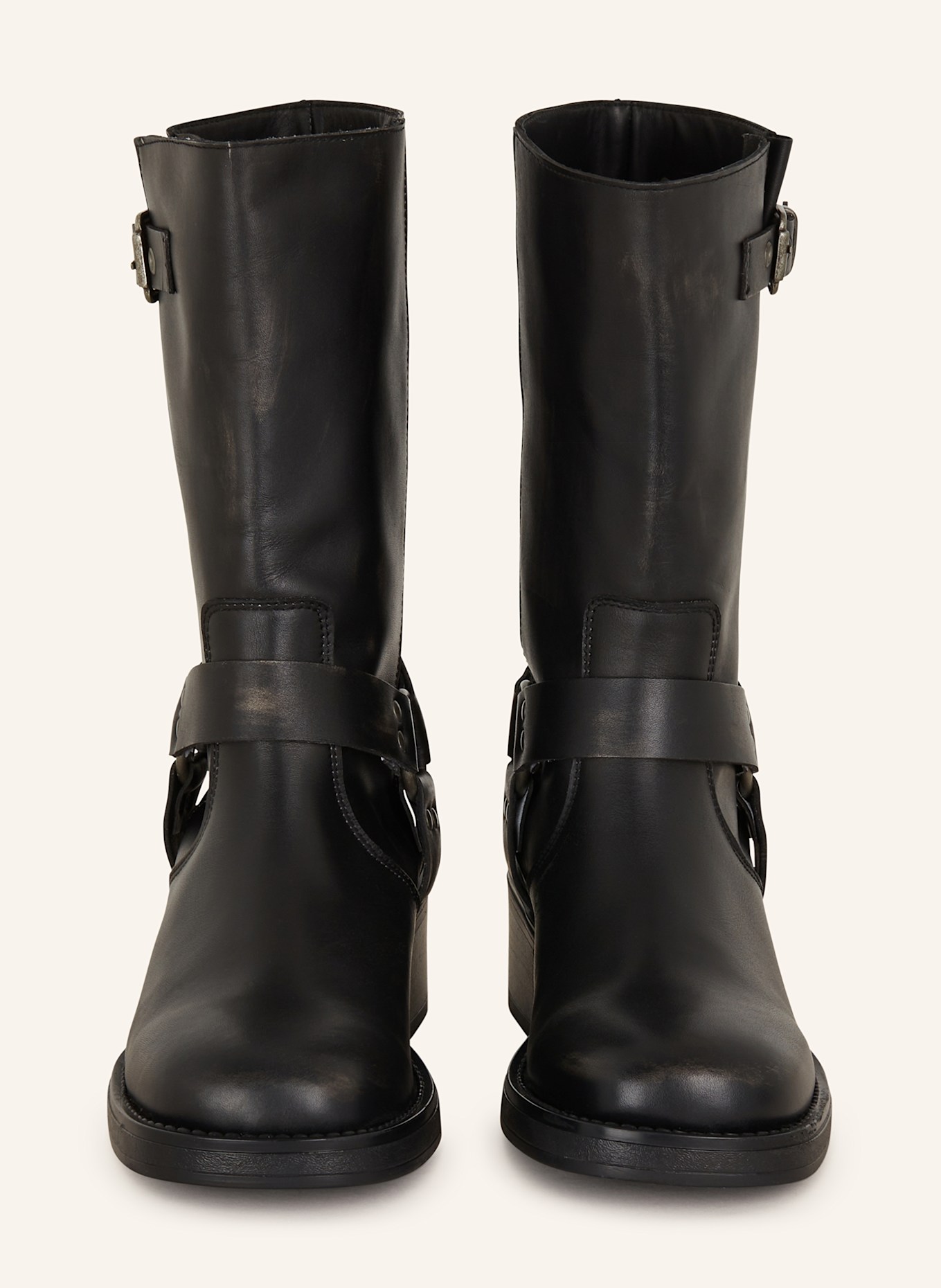MRS & HUGS Biker boots: BLACK