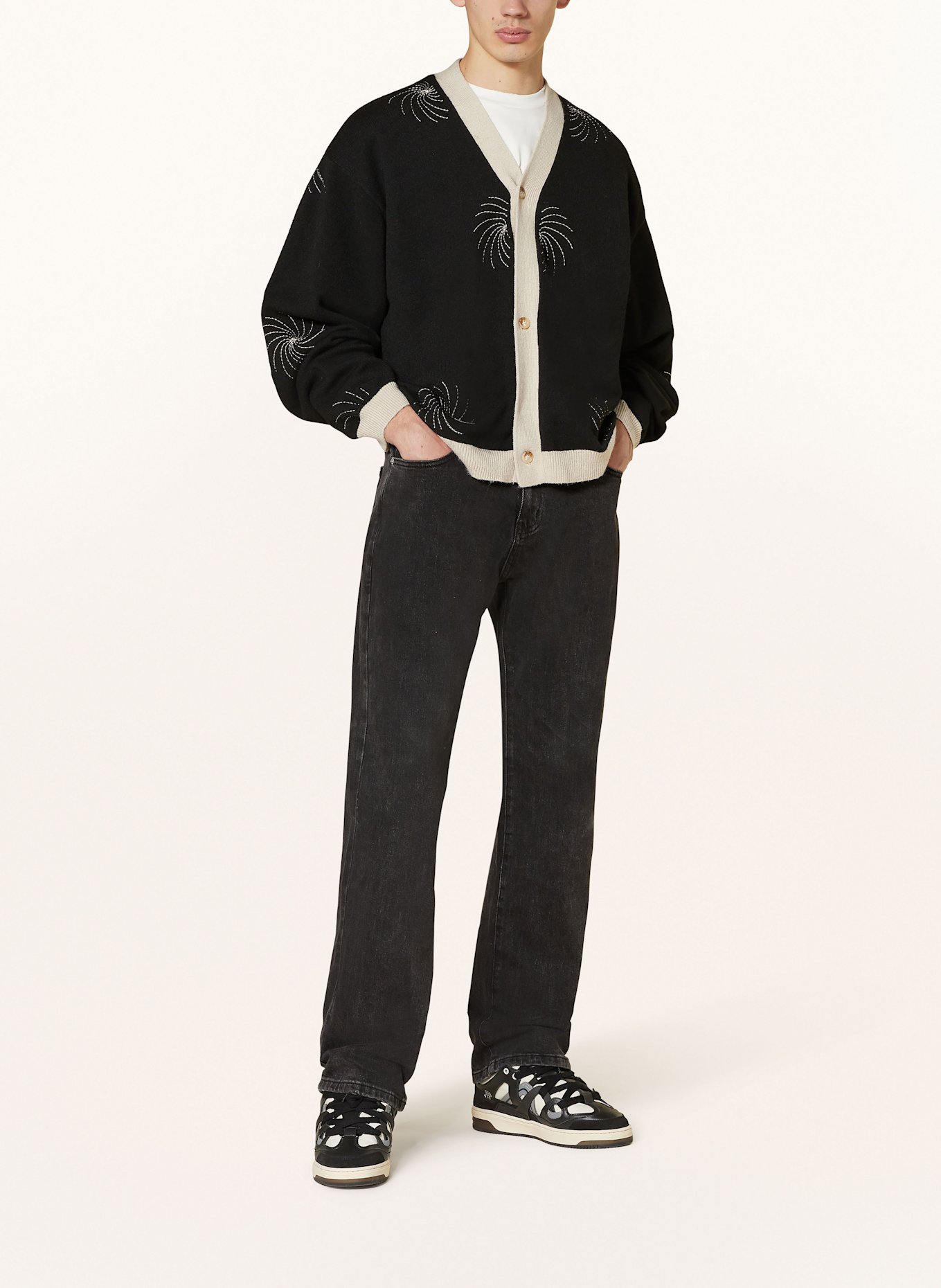 don't waste culture Jeansy JEFF straight fit: WASHED BLACK