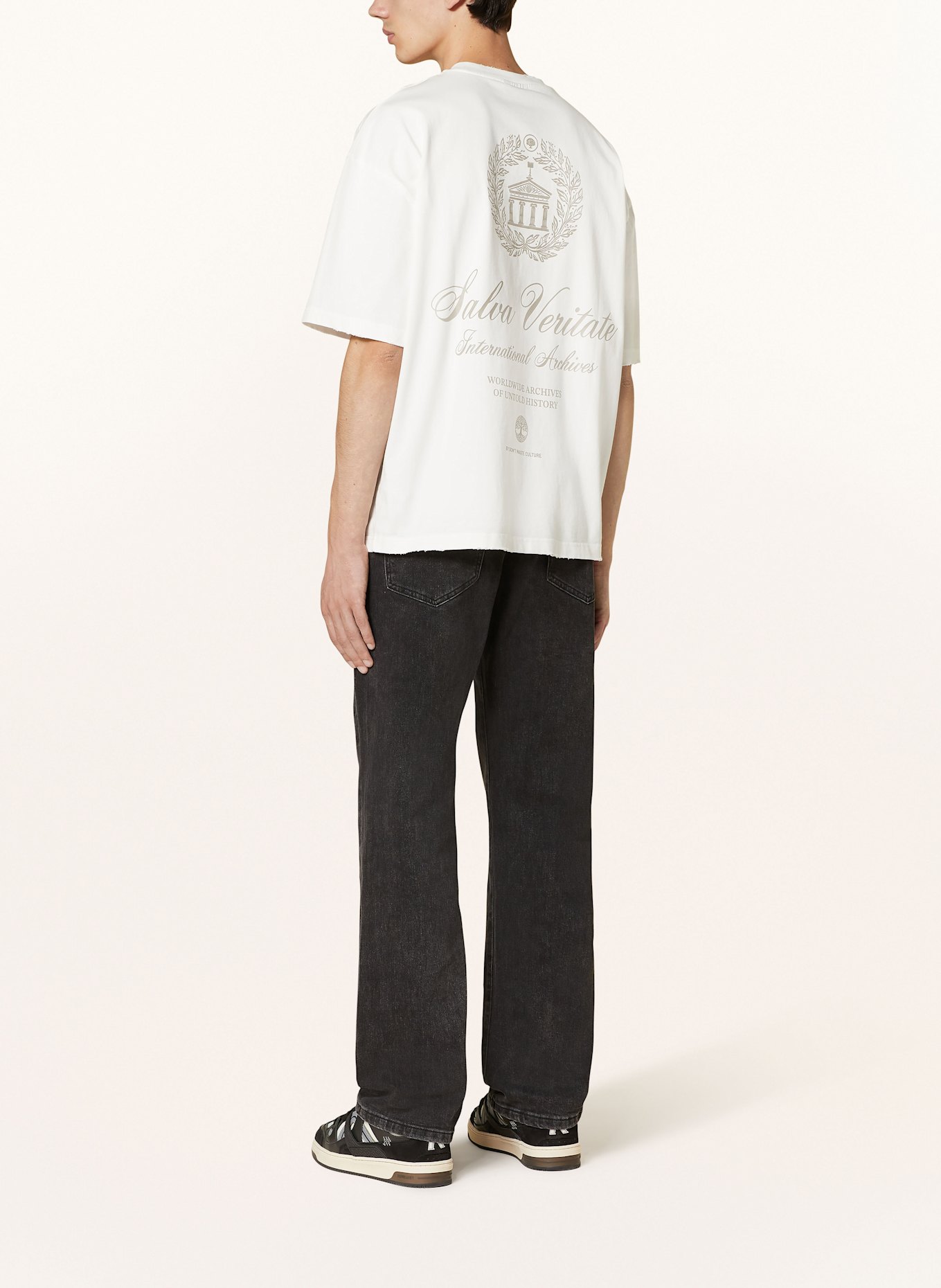don't waste culture Jeansy JEFF straight fit: WASHED BLACK