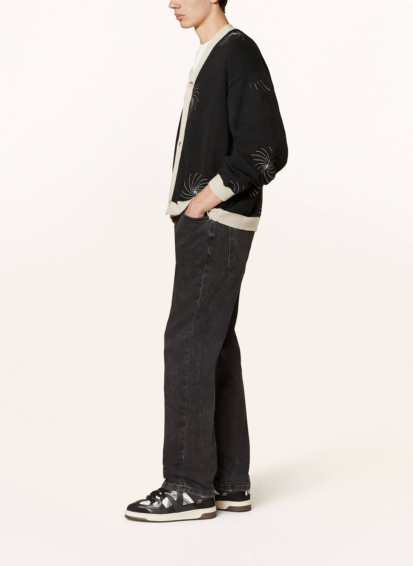 don't waste culture Jeansy JEFF straight fit: WASHED BLACK