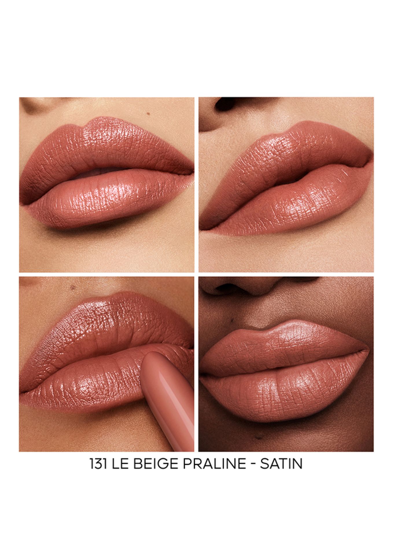 GUERLAIN ROUGE G SATIN REFILL: 131 LE BEIGE PRALINE