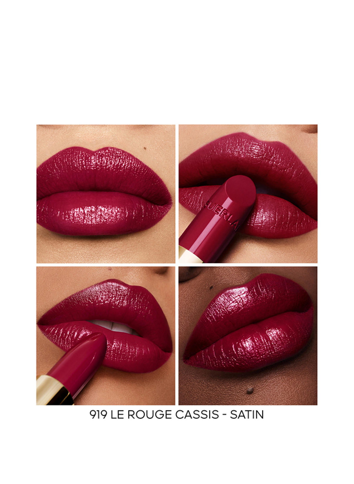GUERLAIN ROUGE G SATIN REFILL: 919 LE ROUGE CASSIS
