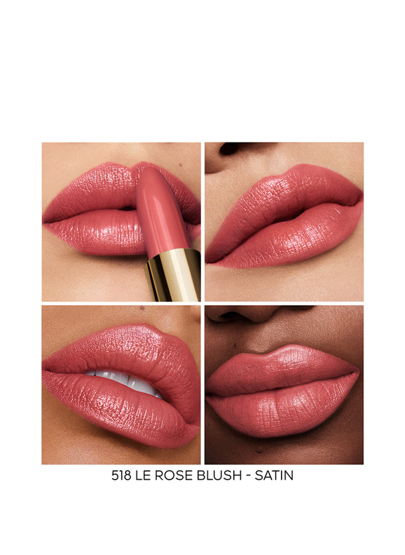 GUERLAIN ROUGE G SATIN REFILL: 518 LE ROSE BLUSH