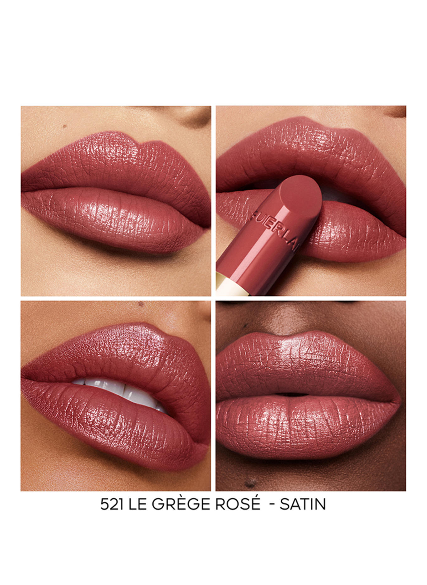 GUERLAIN ROUGE G SATIN REFILL: 521 LE GRÈGE ROSÉ