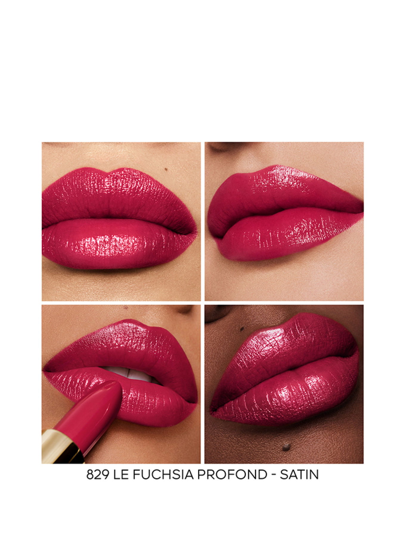 GUERLAIN ROUGE G SATIN REFILL: 829 LE FUCHSIA PROFOND