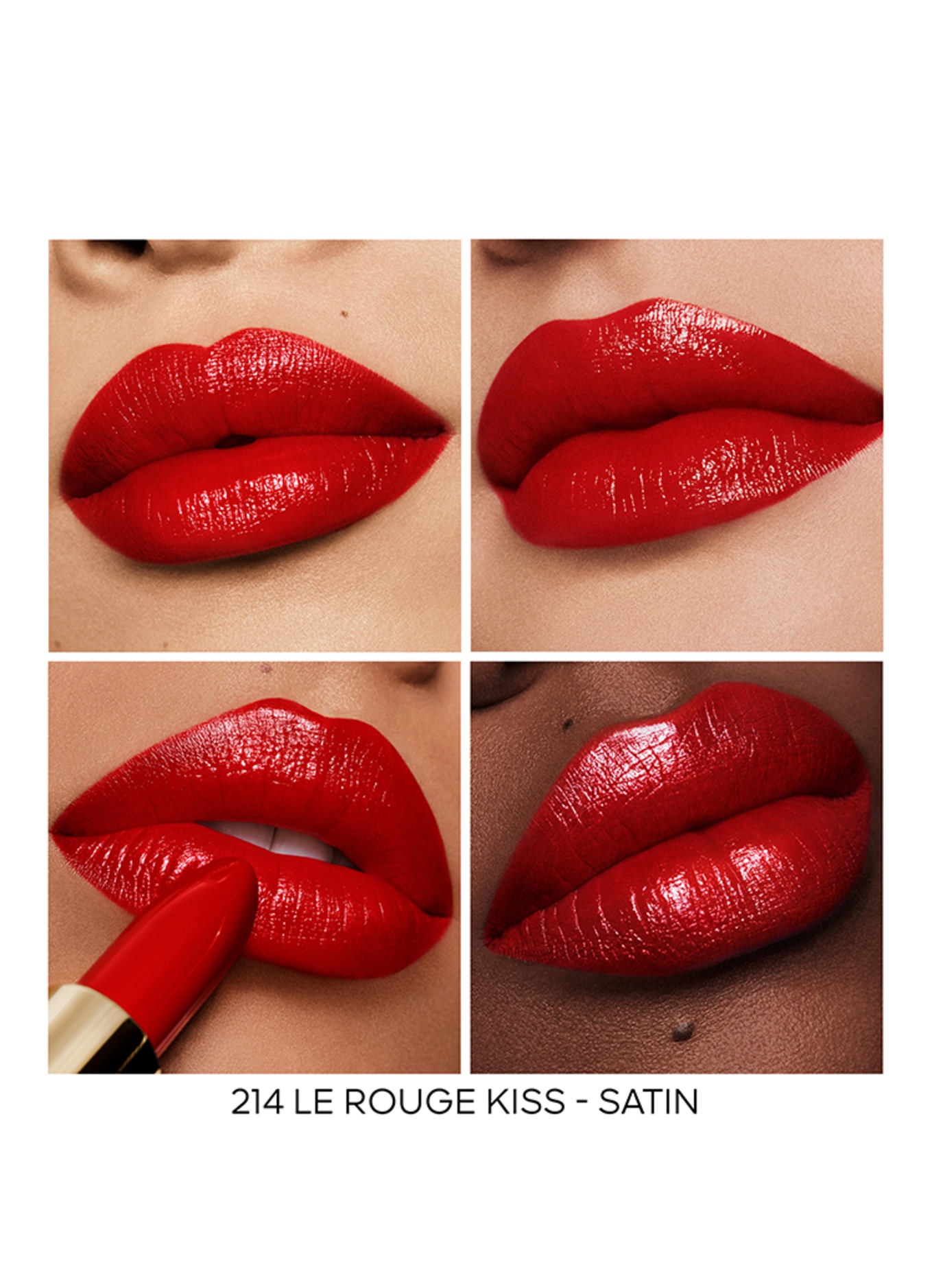 GUERLAIN ROUGE G SATIN REFILL: 214 LE ROUGE KISS