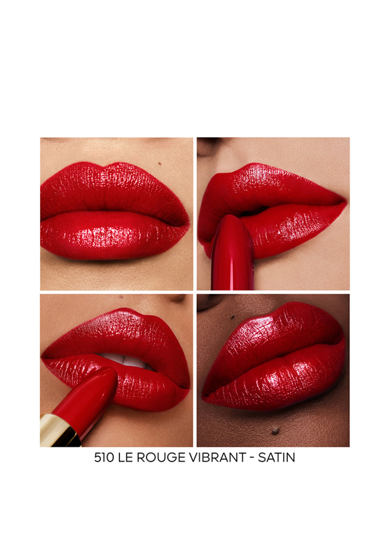GUERLAIN ROUGE G SATIN REFILL: 510 LE ROUGE VIBRANT