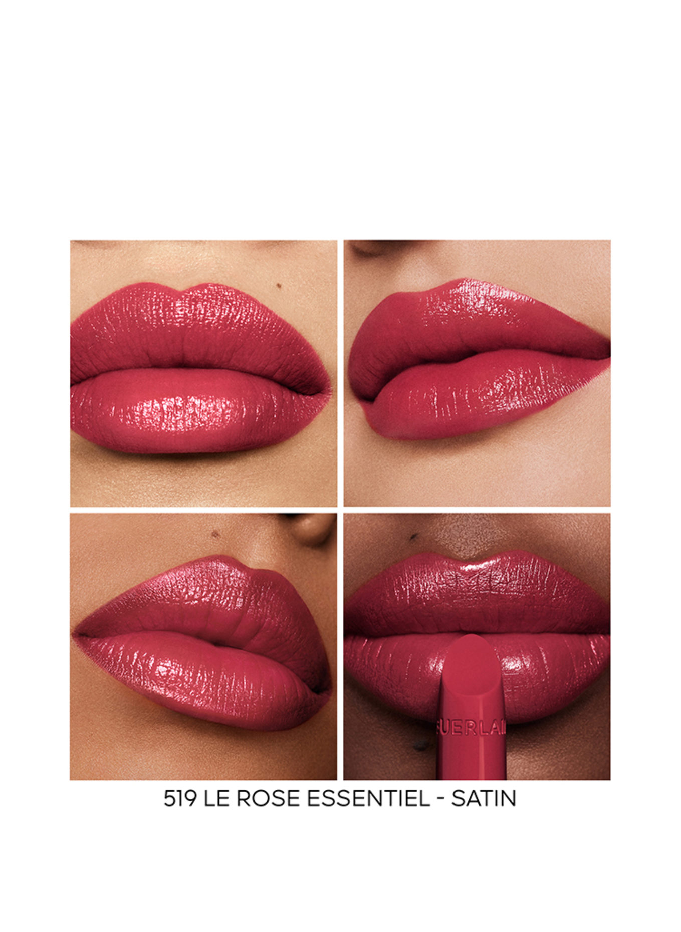 GUERLAIN ROUGE G SATIN REFILL: 519 LE ROSE ESSENTIEL