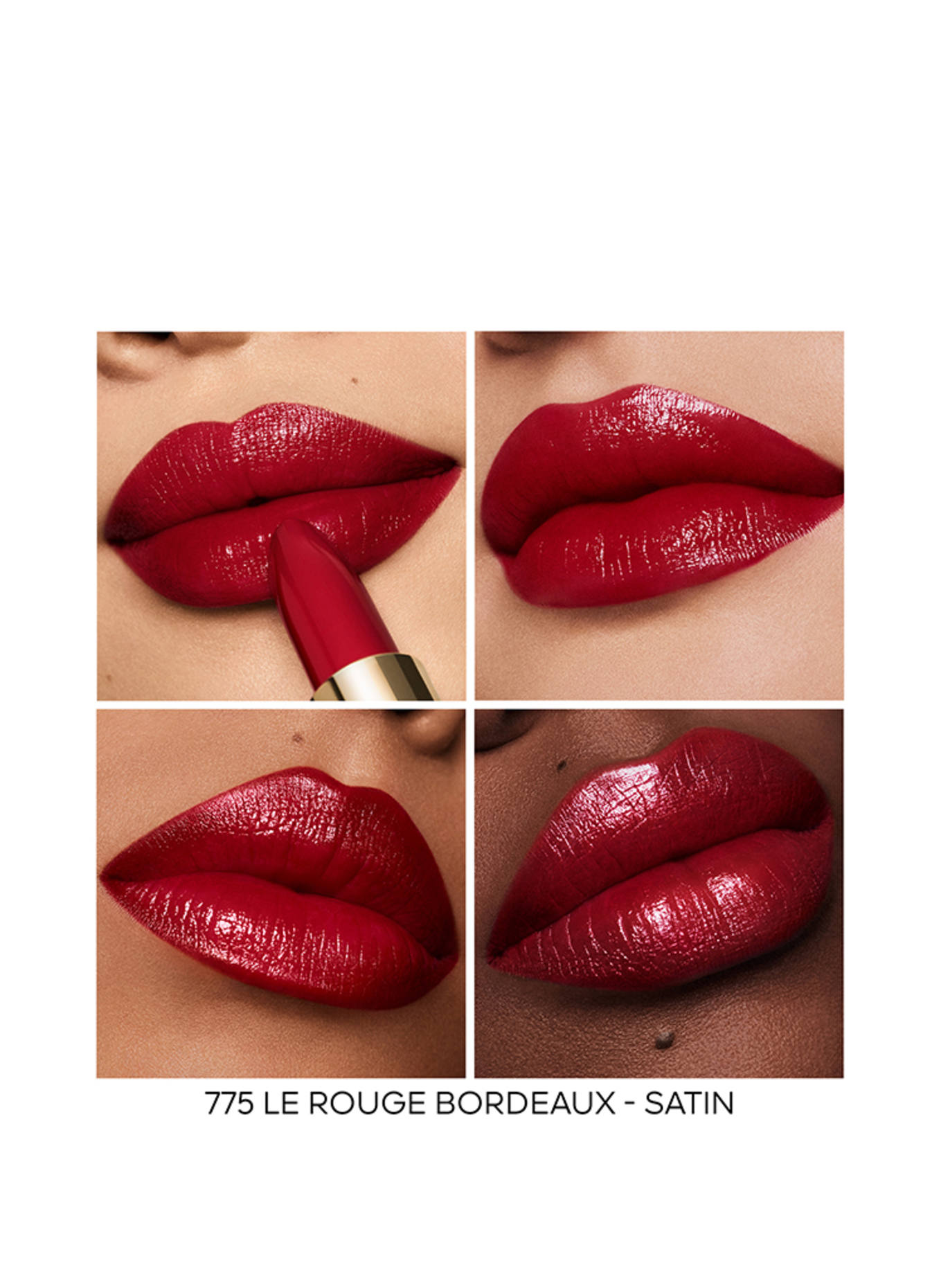 GUERLAIN ROUGE G SATIN REFILL: 775 LE ROUGE BORDEAUX - SATIN