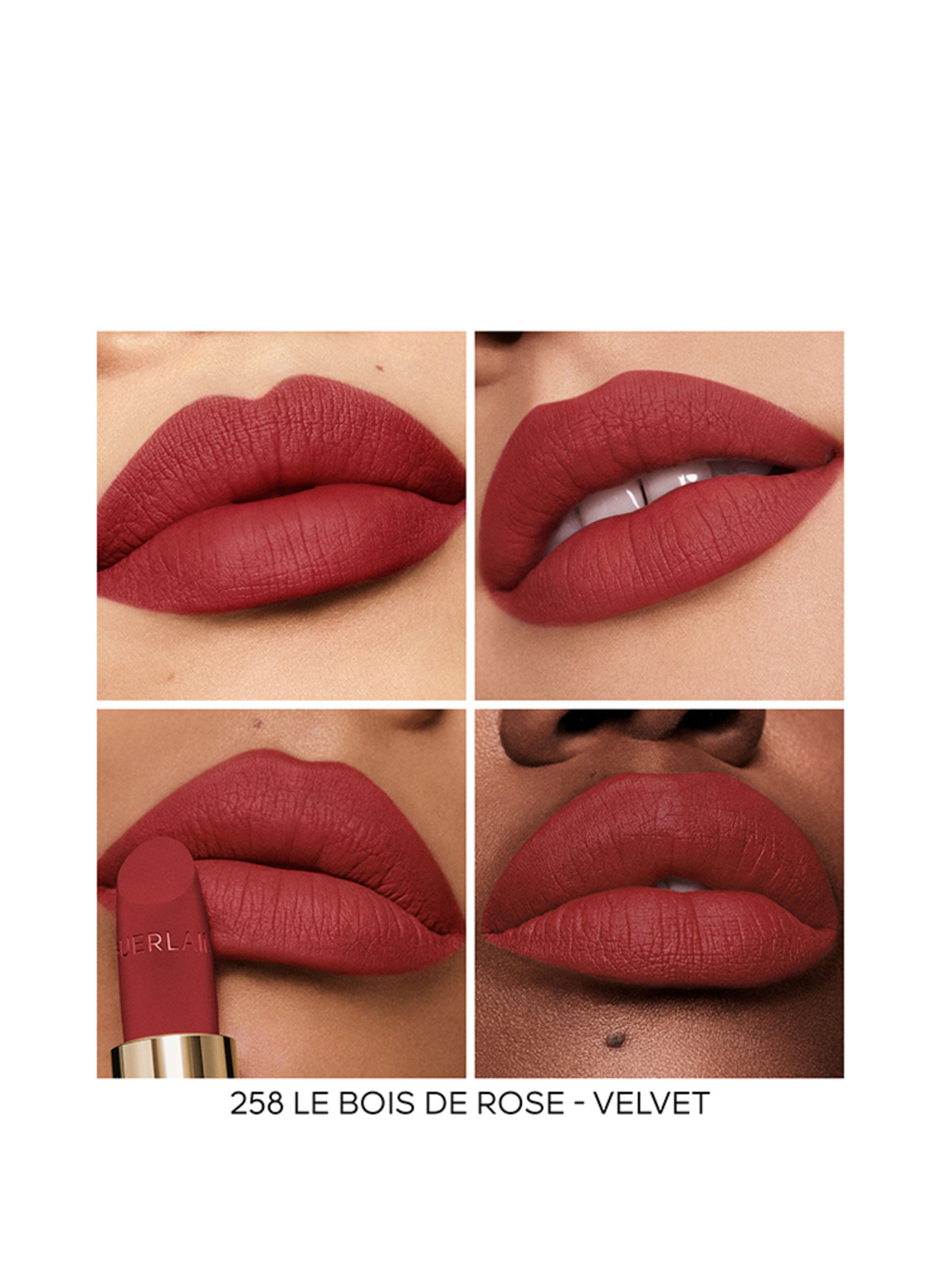 GUERLAIN ROUGE G VELVET REFILL: 258 LE BOIS DE ROSE