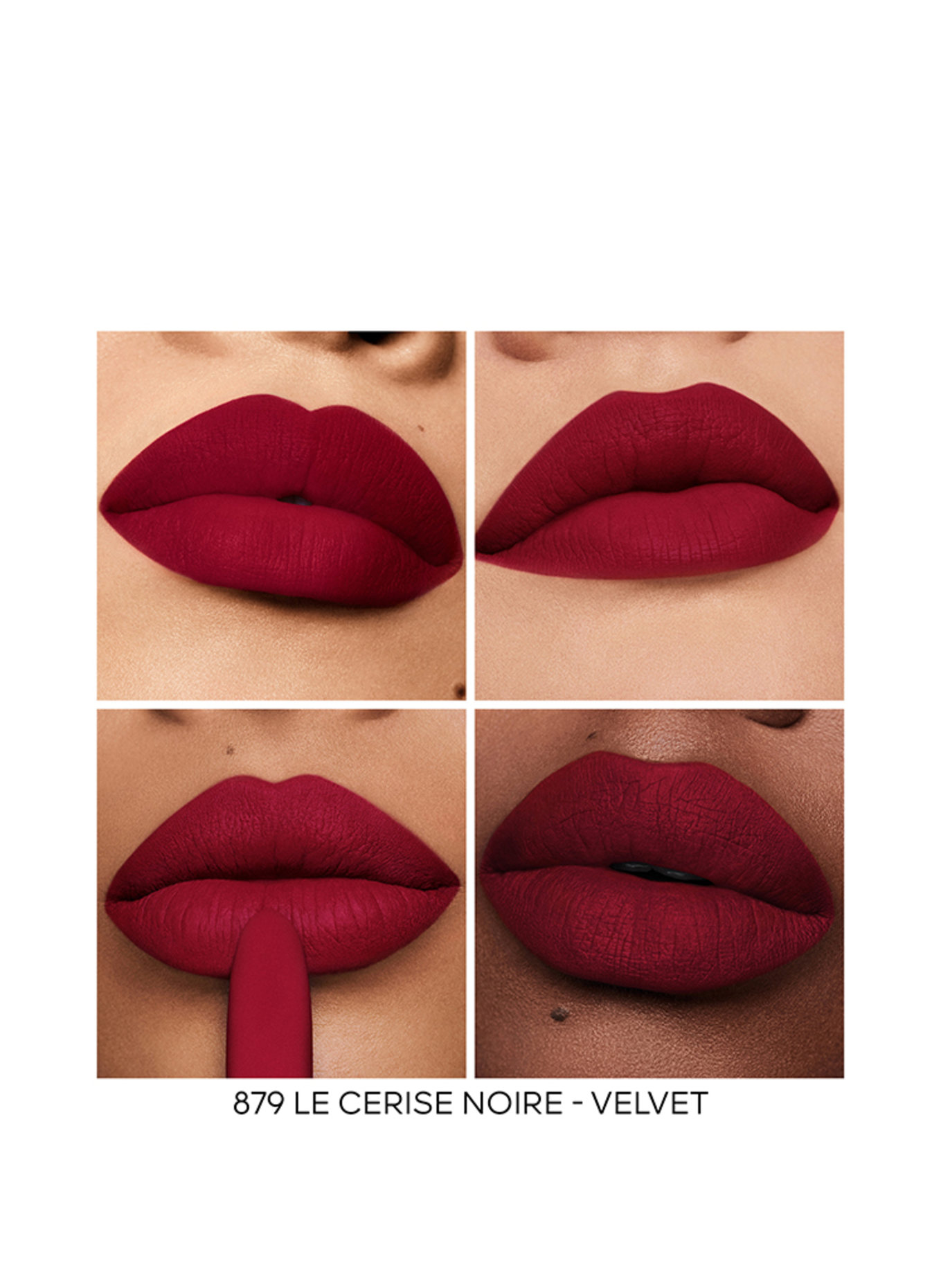 GUERLAIN ROUGE G VELVET REFILL: 879 LE CERISE NOIRE