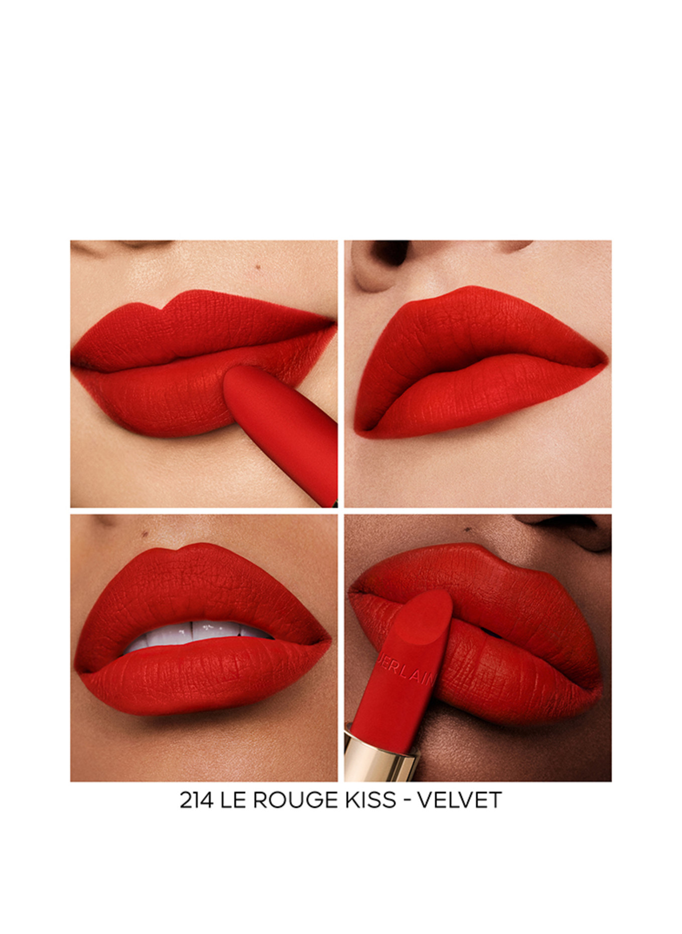 GUERLAIN ROUGE G VELVET REFILL: 214 LE ROUGE KISS