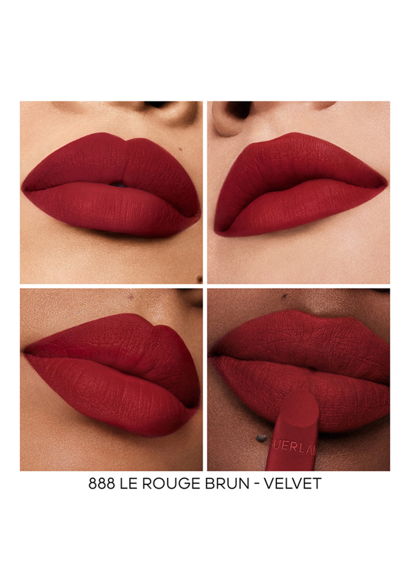 GUERLAIN ROUGE G VELVET REFILL: 888 LE ROUGE BRUN