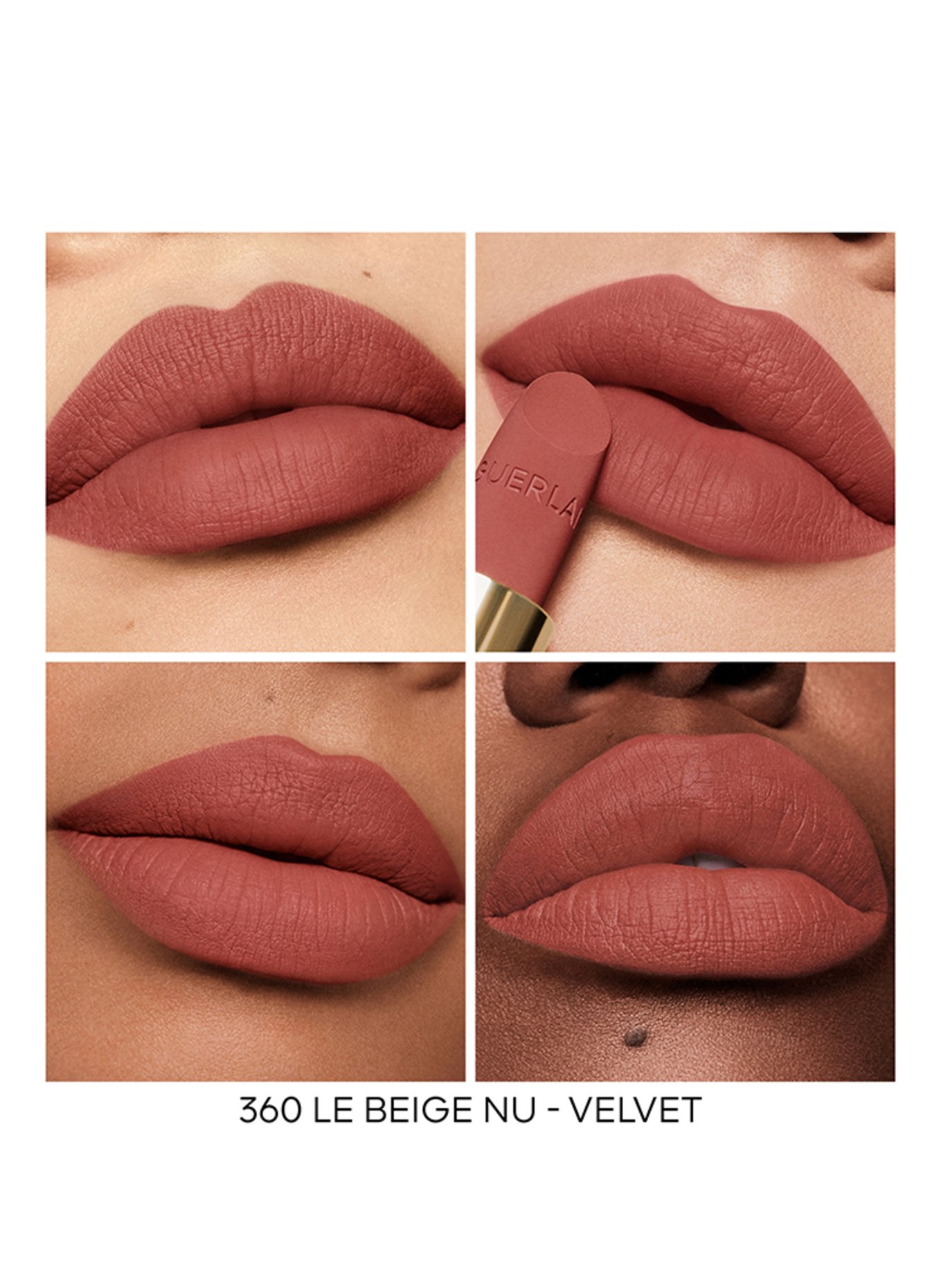 GUERLAIN ROUGE G VELVET REFILL: 360 LE BEIGE NU