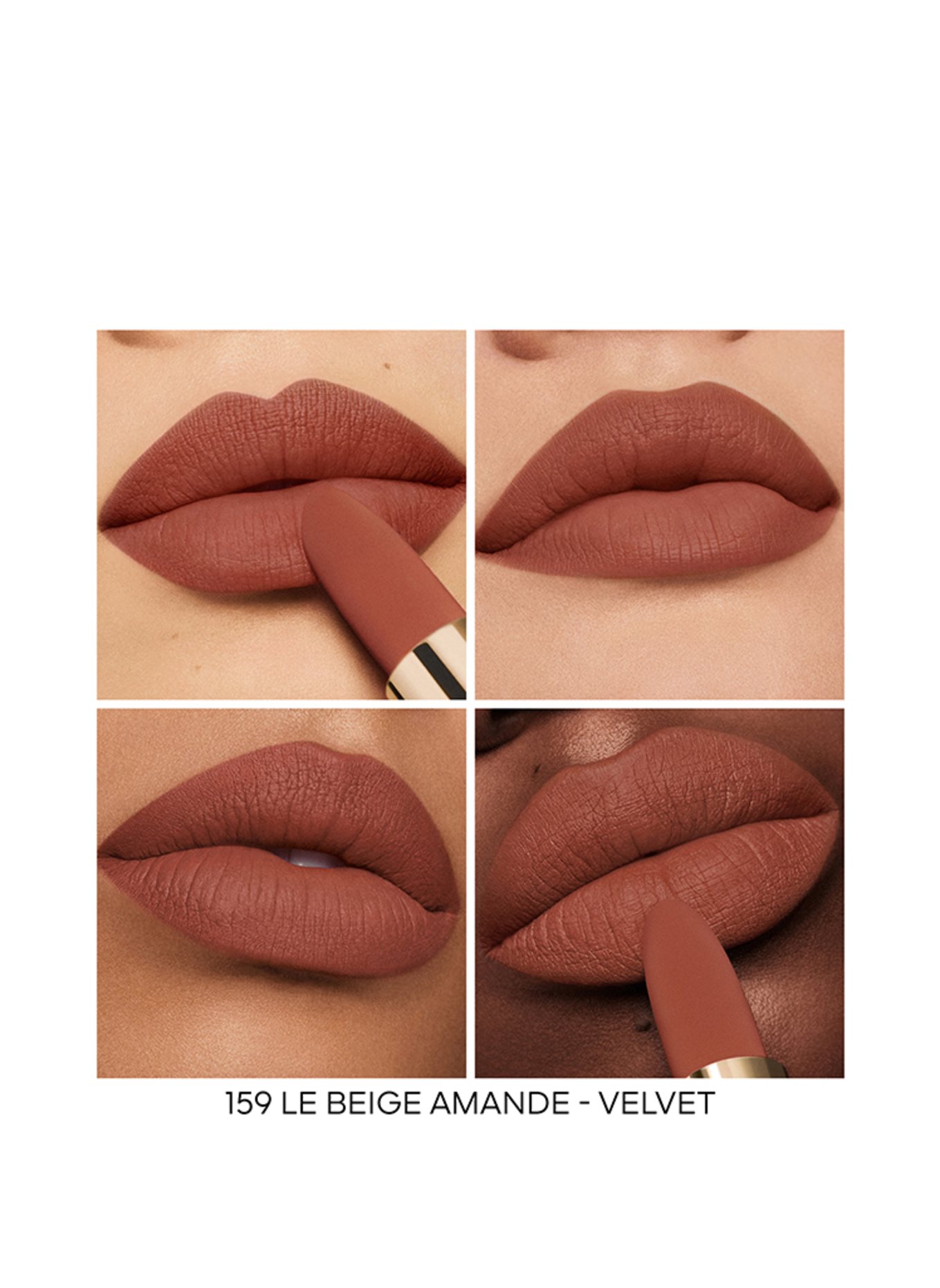 GUERLAIN ROUGE G VELVET REFILL: 159 LE BEIGE AMANDE