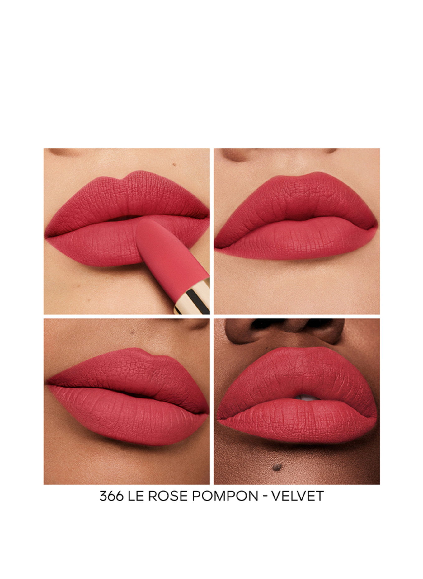 GUERLAIN ROUGE G VELVET REFILL: 366 LE ROSE POMPON