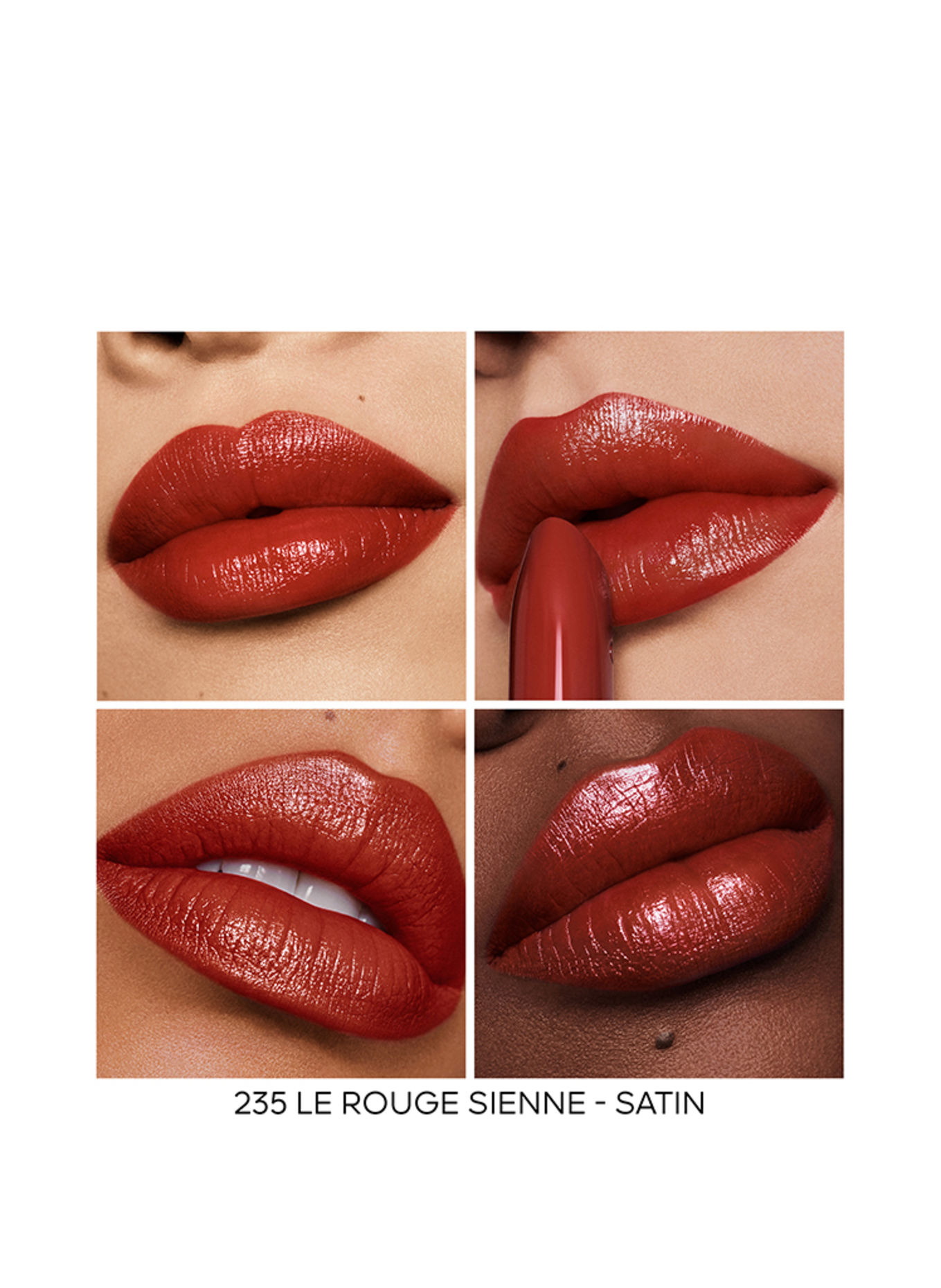 GUERLAIN ROUGE G SATIN REFILL: 235 LE ROUGE SIENNE