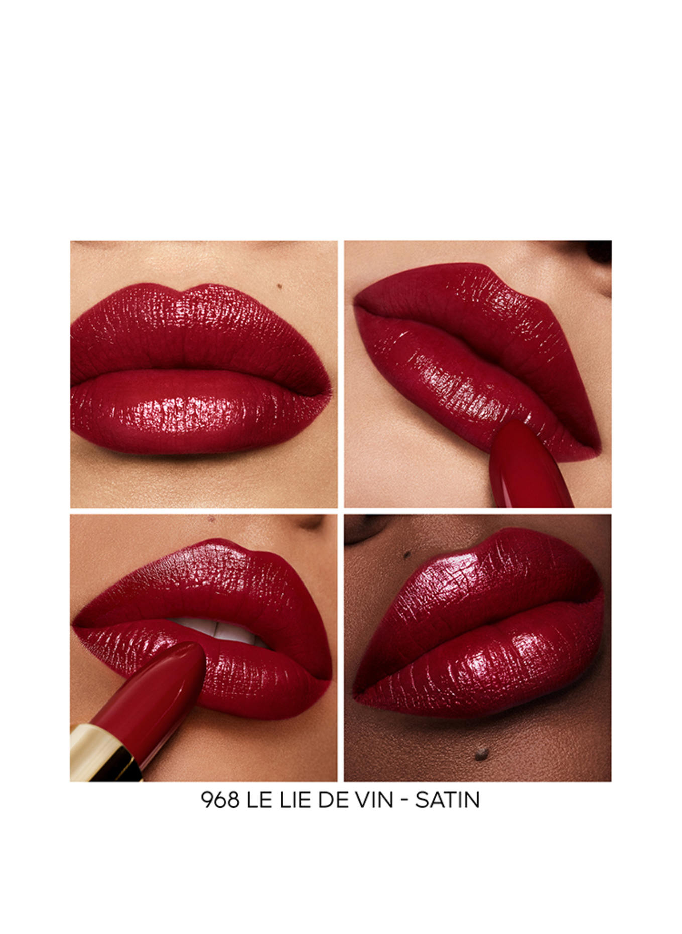 GUERLAIN ROUGE G SATIN REFILL: 968 LE LIE DE VIN