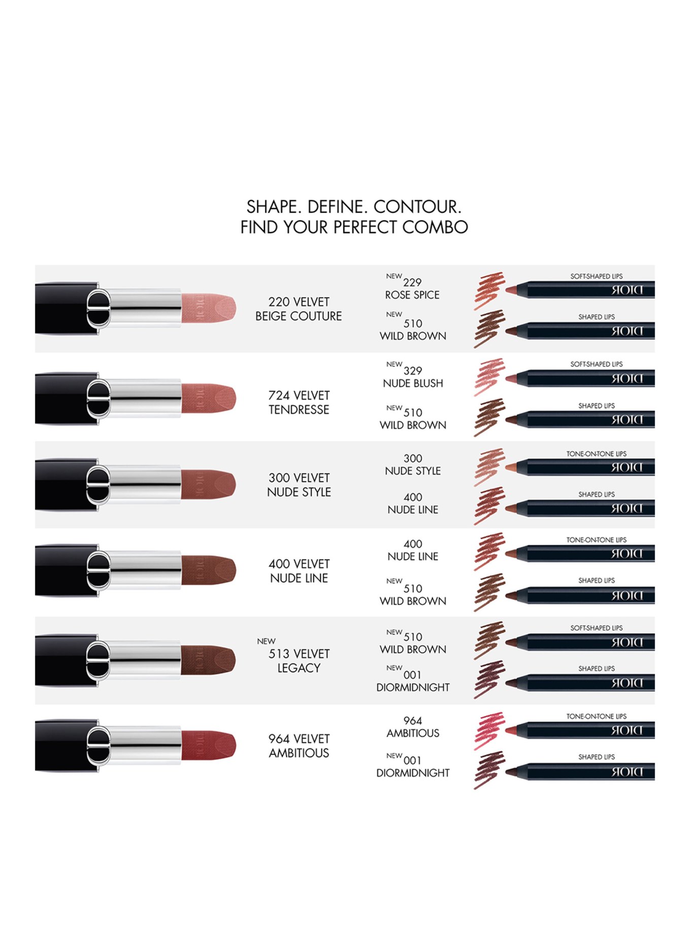 DIOR ROUGE DIOR CONTOUR: 001 DIORMIDNIGHT