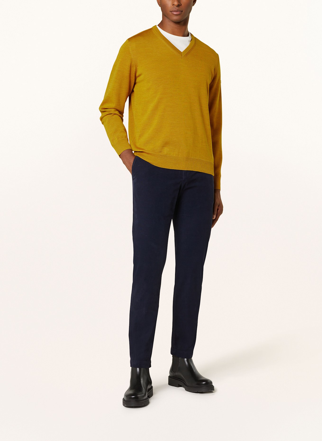 MAERZ MUENCHEN Pullover: DUNKELGELB