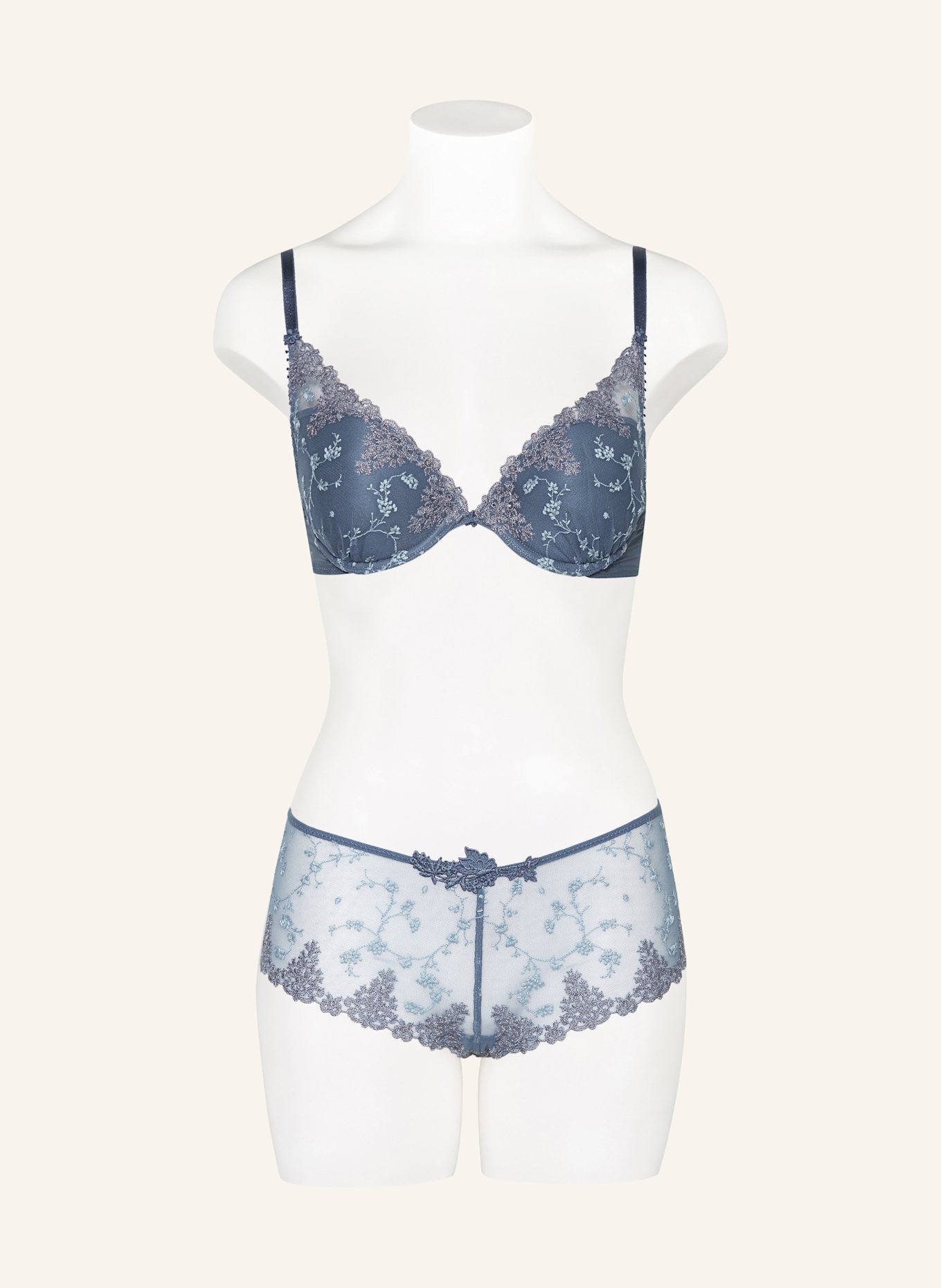 Passionata Push-up-BH WHITE NIGHTS: BLAUGRAU