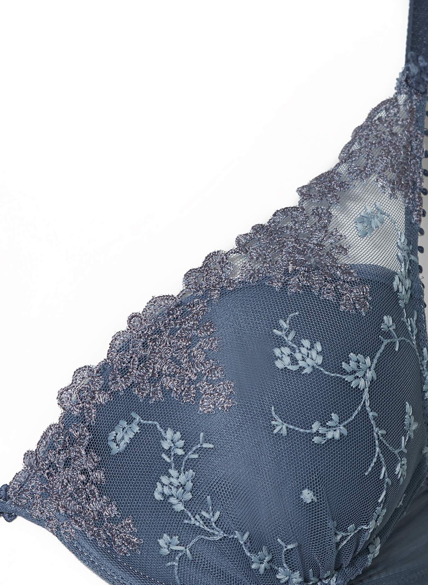 Passionata Push-up-BH WHITE NIGHTS: BLAUGRAU