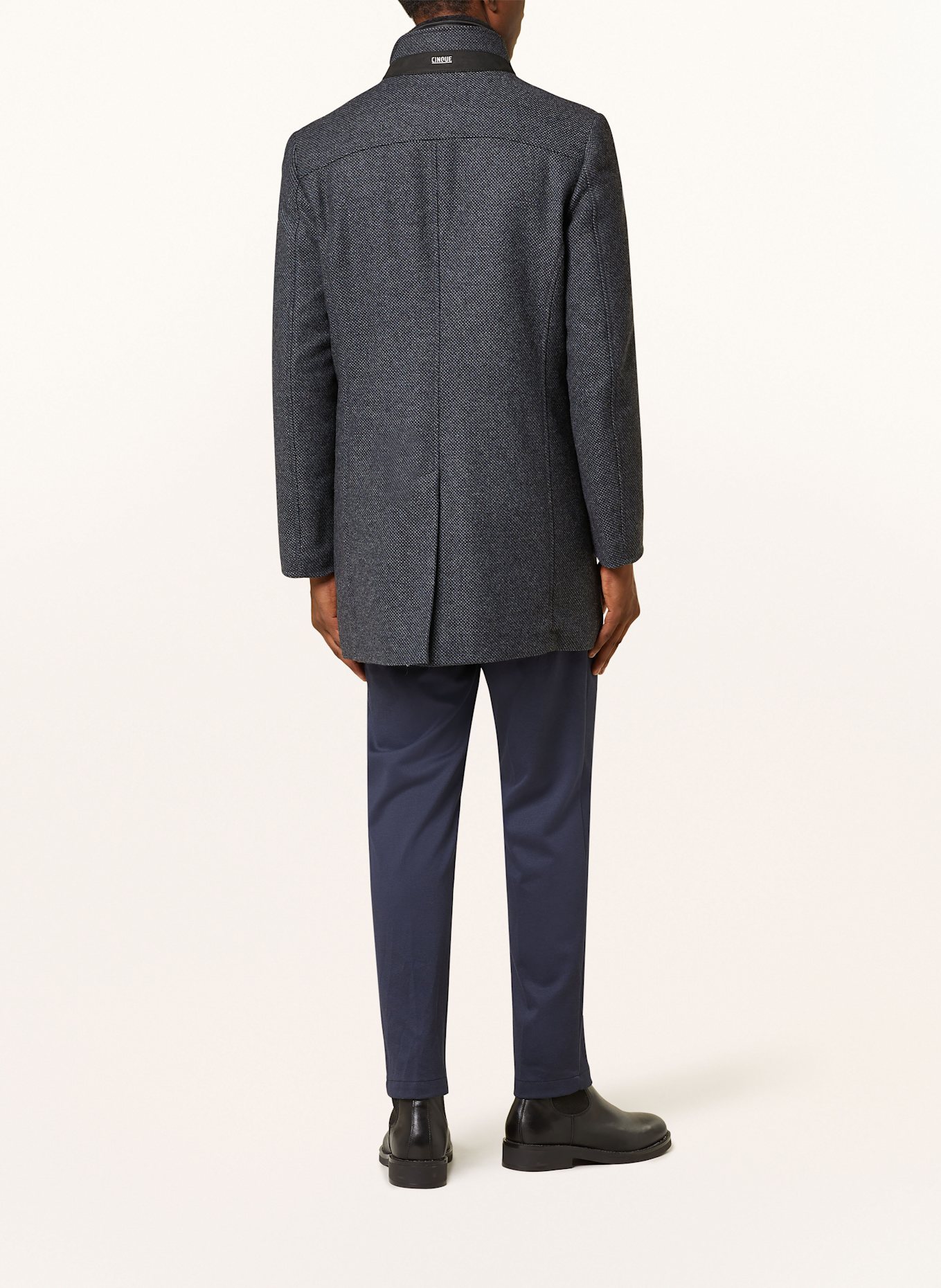 CINQUE Mantel CIARSENAL mit abnehmbarer Blende: DUNKELBLAU