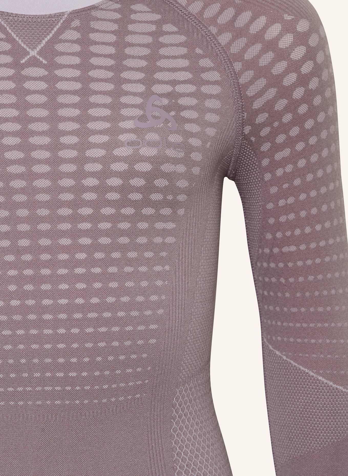odlo Funktionswäsche-Shirt EVOLUTION WARM: HELLLILA/ LILA