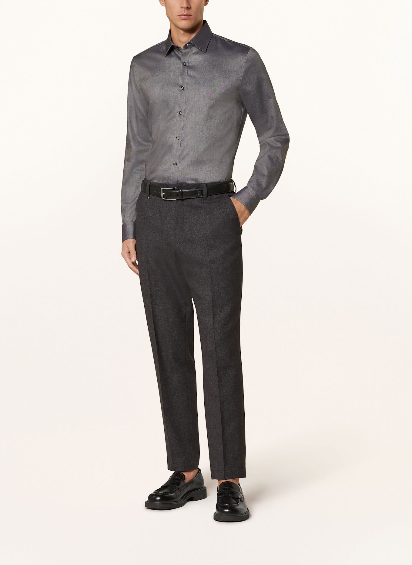 OLYMP Koszula No. Six super slim: CZARNY