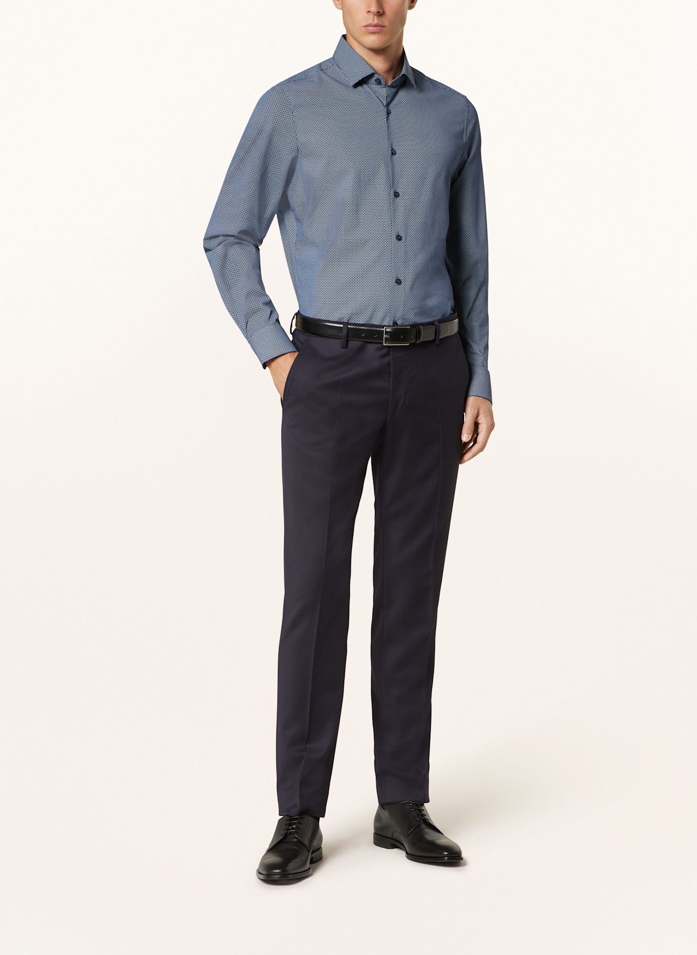 OLYMP Hemd Level Five body fit: DUNKELBLAU