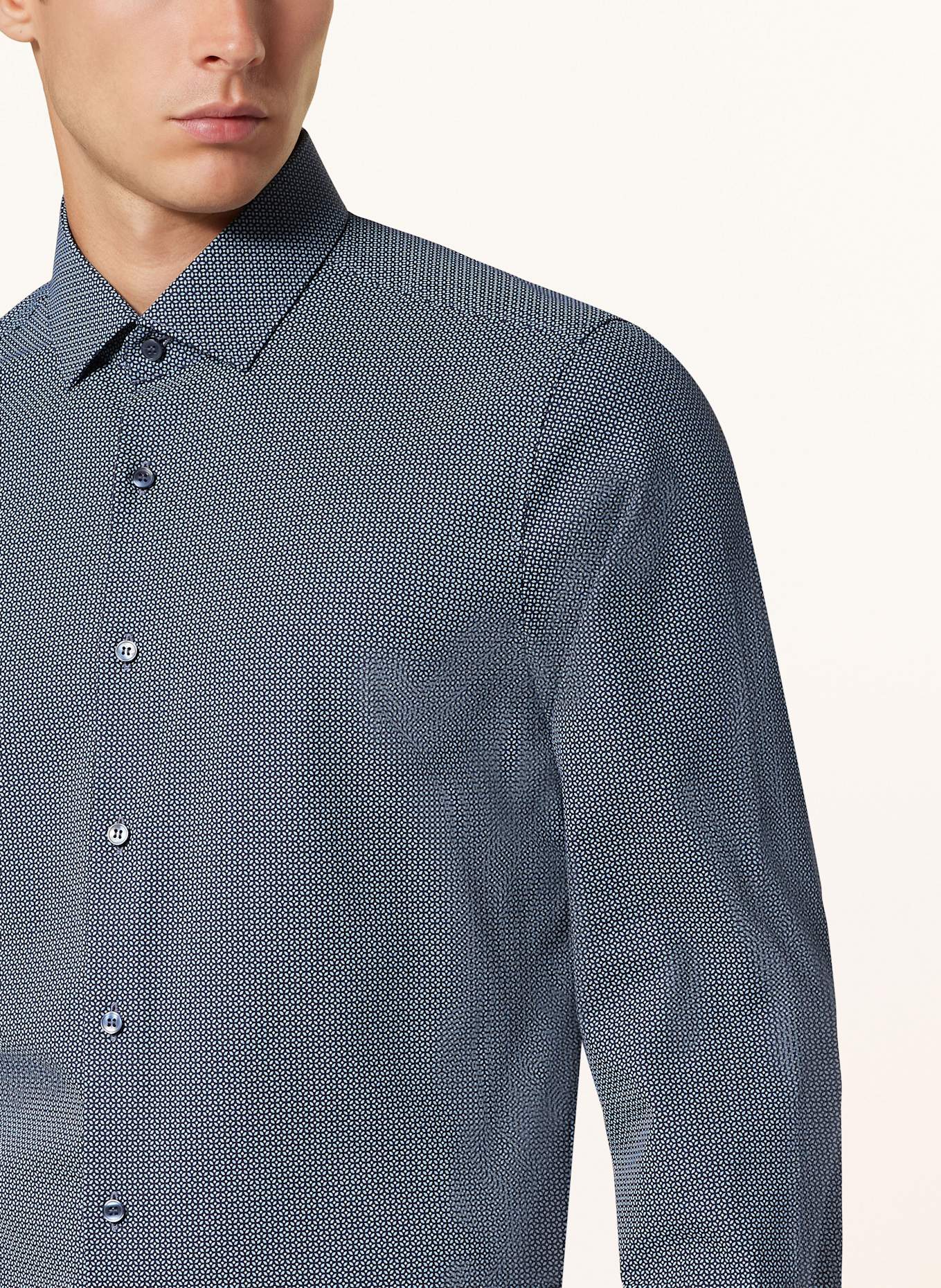 OLYMP Hemd Level Five body fit: DUNKELBLAU