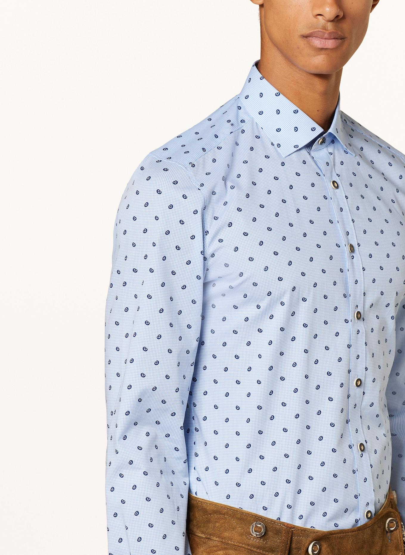 OLYMP Hemd Level Five body fit: HELLBLAU / DUNKELBLAU / WEISS