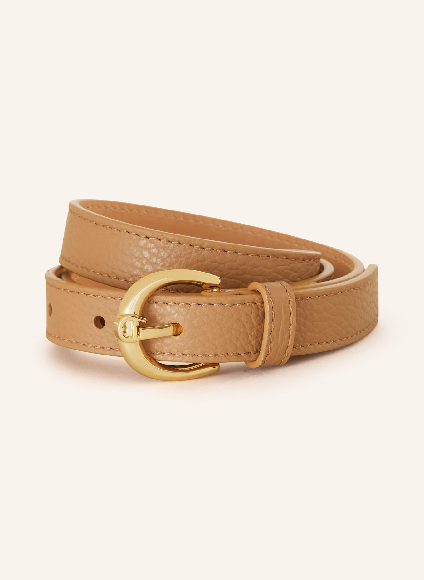 AIGNER Ledergürtel FASHION: BEIGE