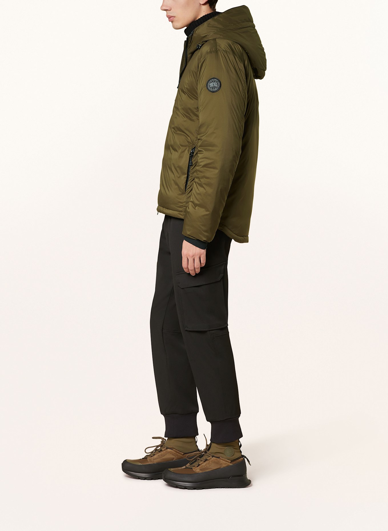 CANADA GOOSE Down jacket LODGE in olive