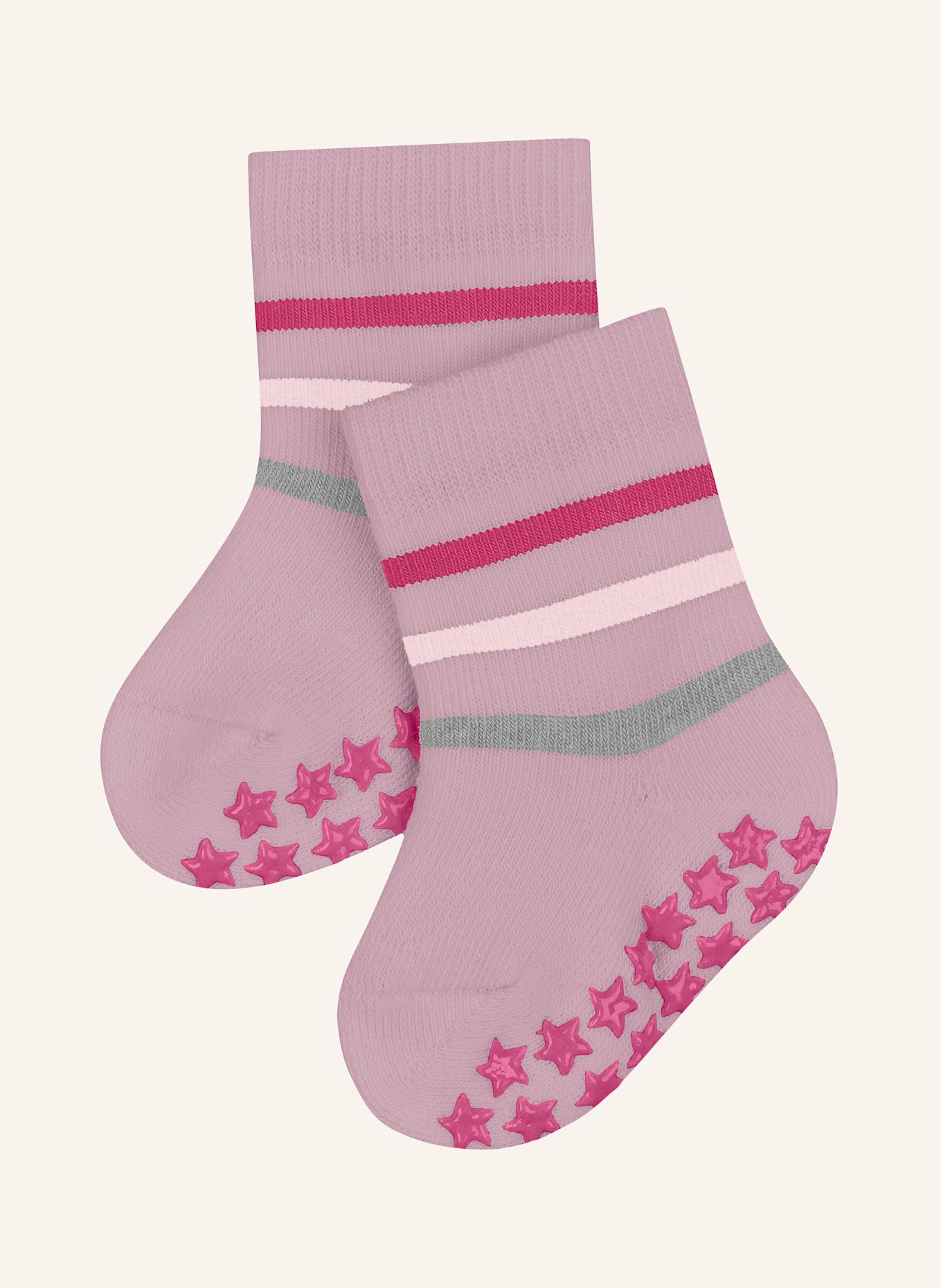 FALKE Stoppersocken MULTI STRIPE: 8666 ROSEWATER