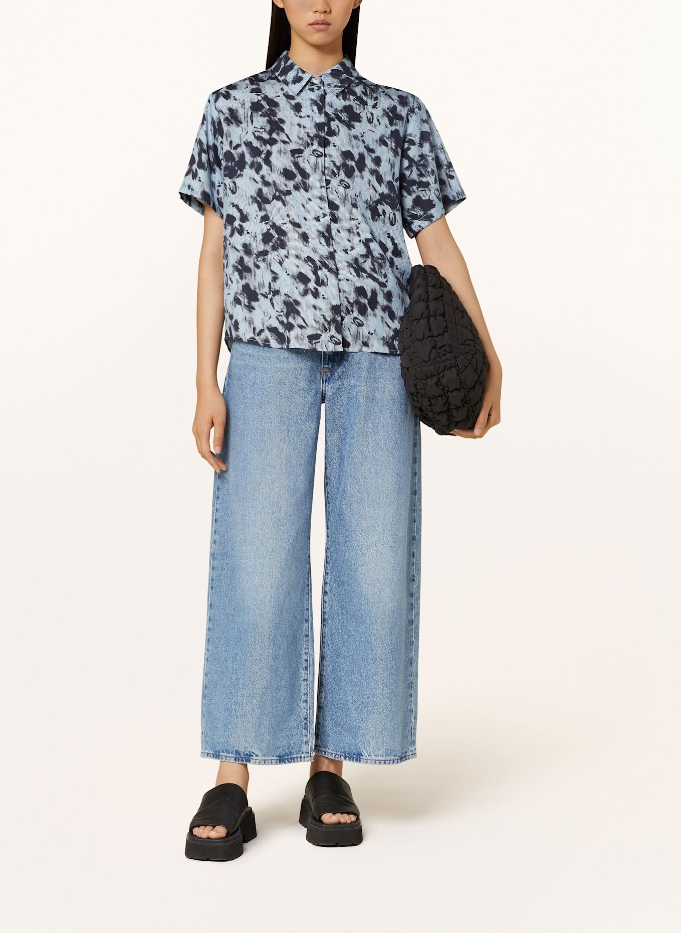 SAMSØE  SAMSØE Hemdbluse MINA: DUNKELBLAU / HELLBLAU